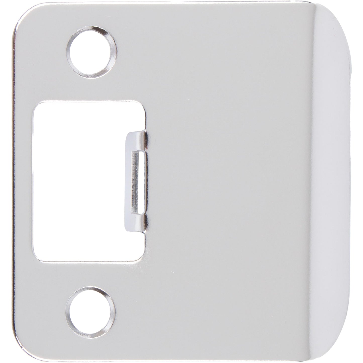 Stone Harbor Hardware Round Corner Extended Lip Strike, 2-1/4" x 1-3/4", (2-1/4" Overall Length), Polished Chrome