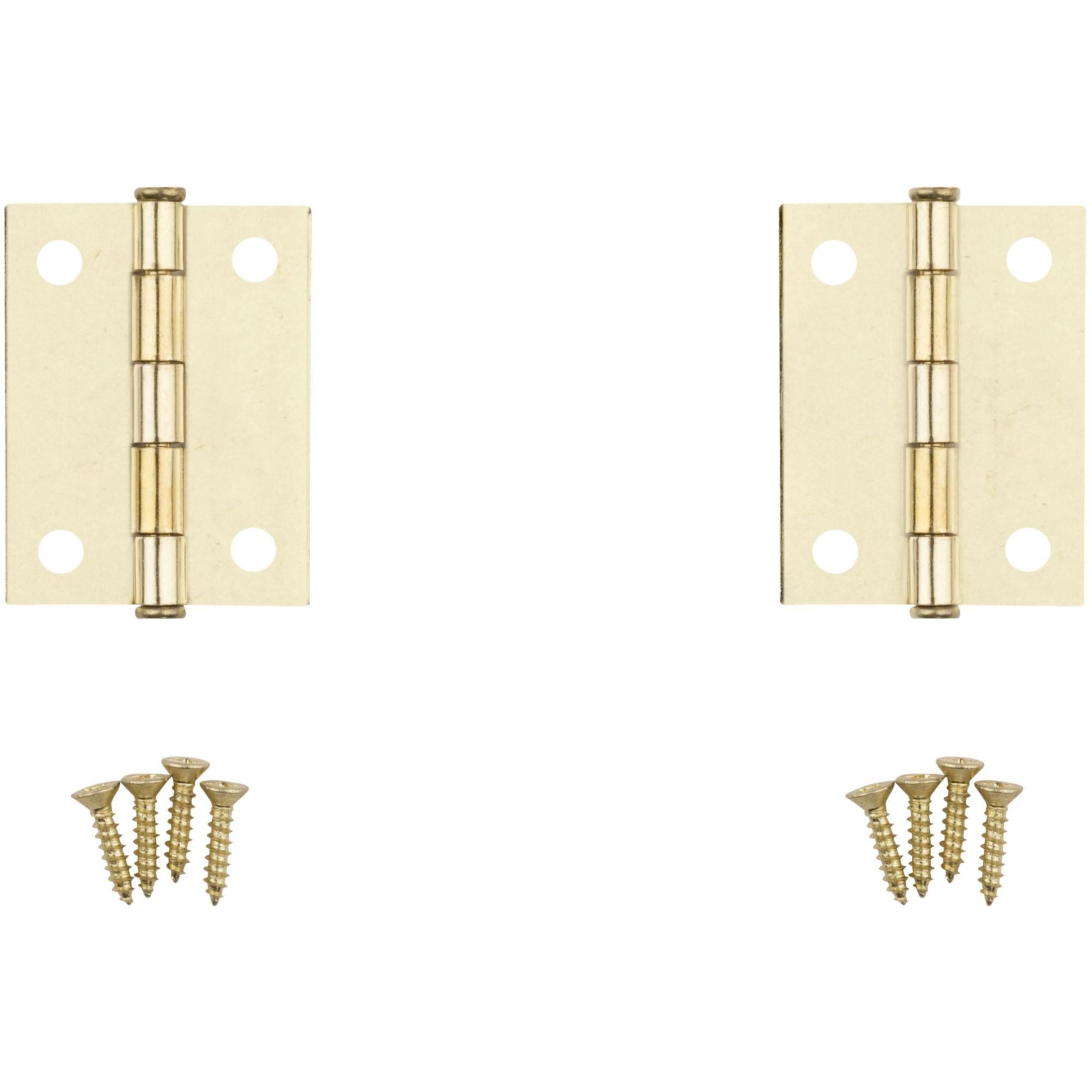 National Hardware - N146-639 V529  2" Cabinet Hinge in Brass, 2 pack