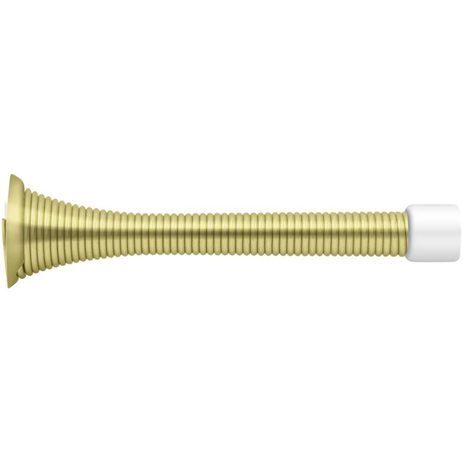 SDS375U3 3-3/4" heavy-Duty Spring Door Stop - Polished Brass