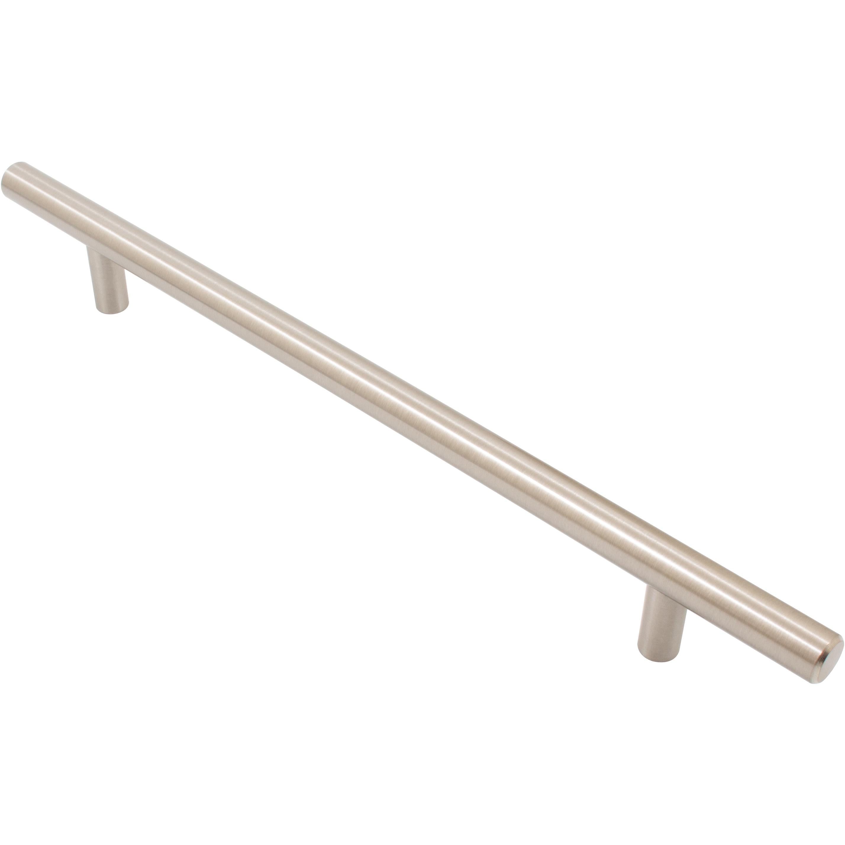 Stone Harbor Hardware Bar Cabinet Pull, 192 Millimeters, 272mm Overall Length, Satin Nickel