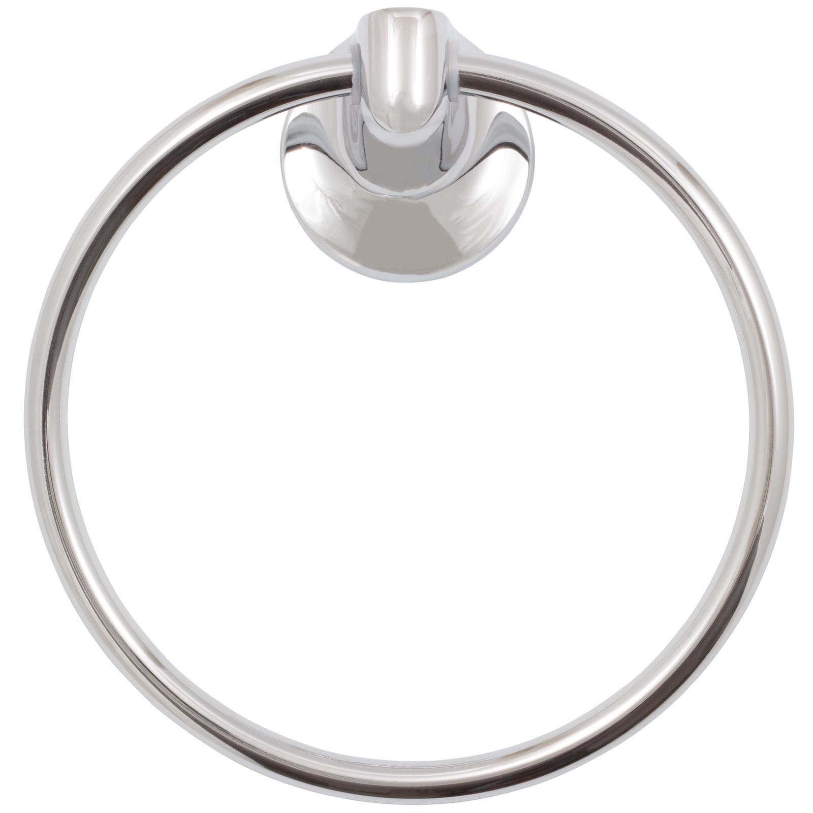 Stone Harbor Hardware Harbor Mist Towel Ring, Polished Chrome