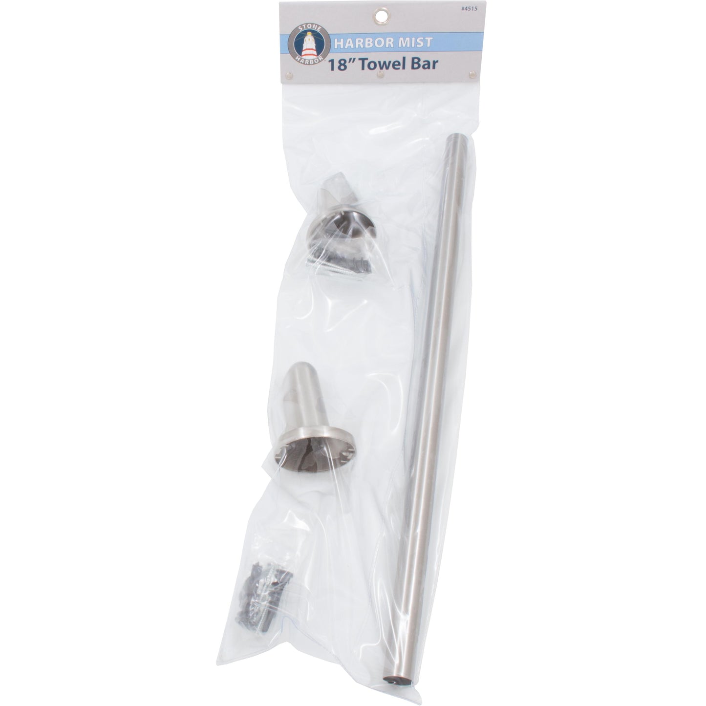 Stone Harbor Hardware Harbor Mist Towel Bar, 18 Inches, Satin Nickel