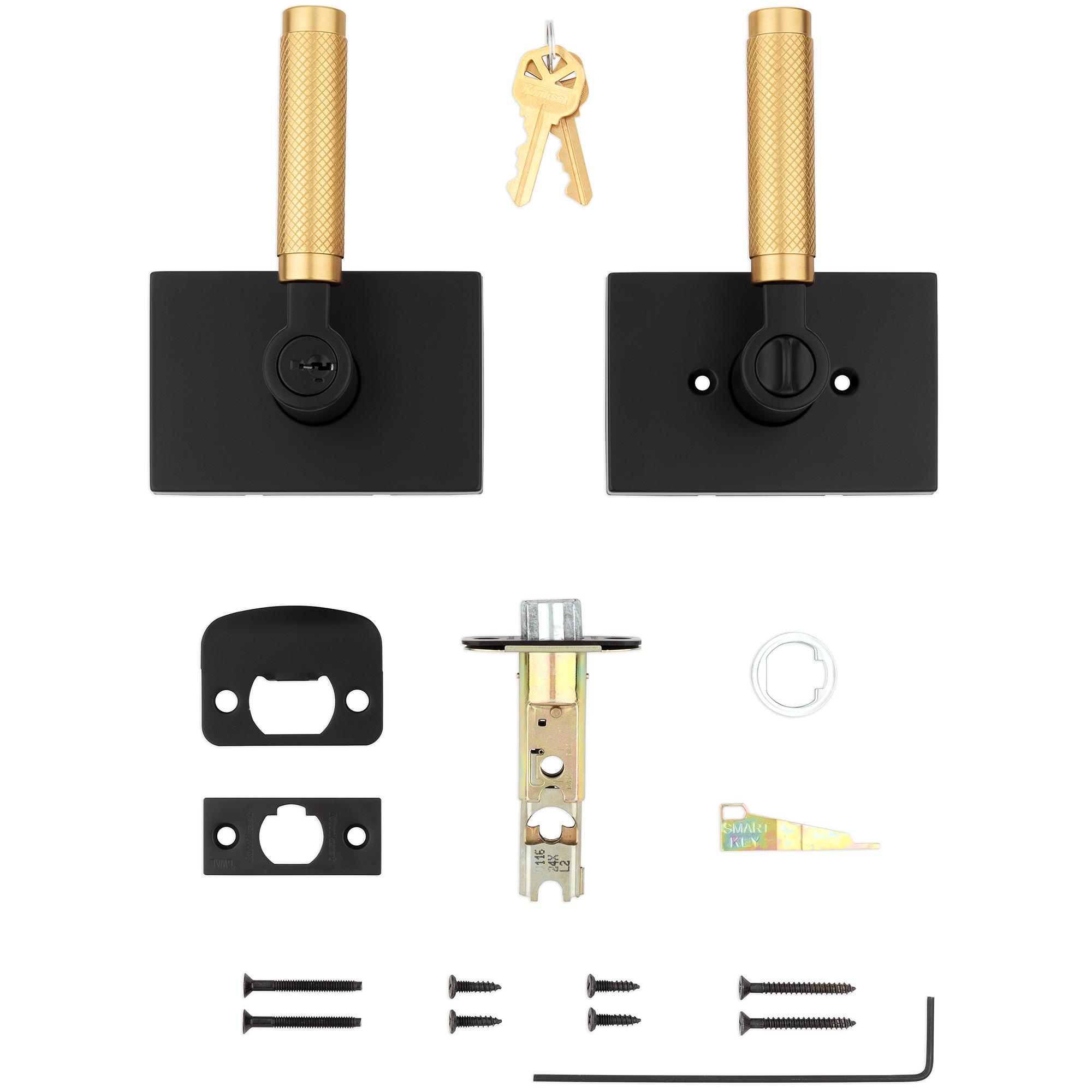 740PVL RCT 514/4 SMT 6AL RCS K3 Prava Entry - Matte Black with Satin Brass