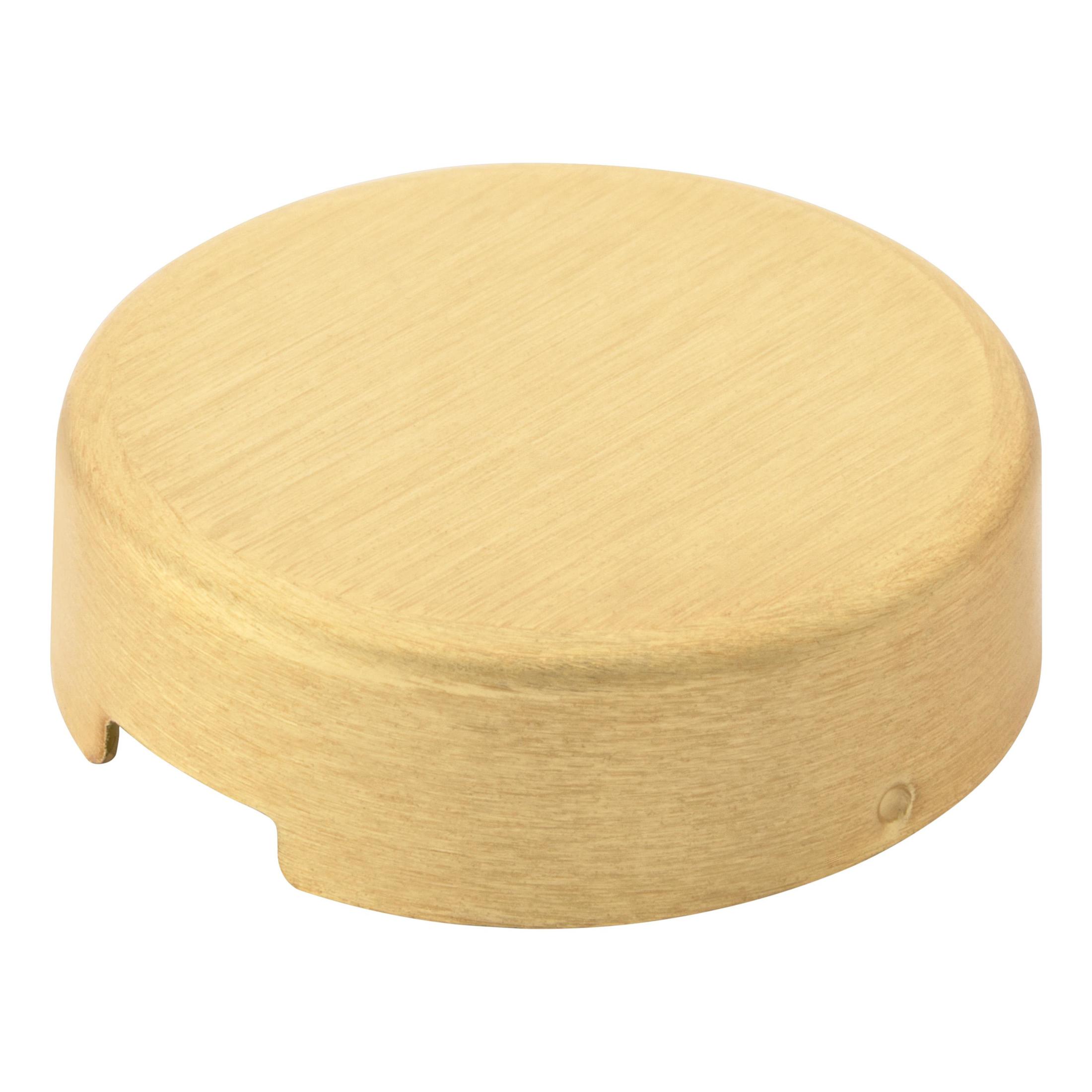 81696-006 Handleset Bottom Screw Decorative Cap - Satin Brass