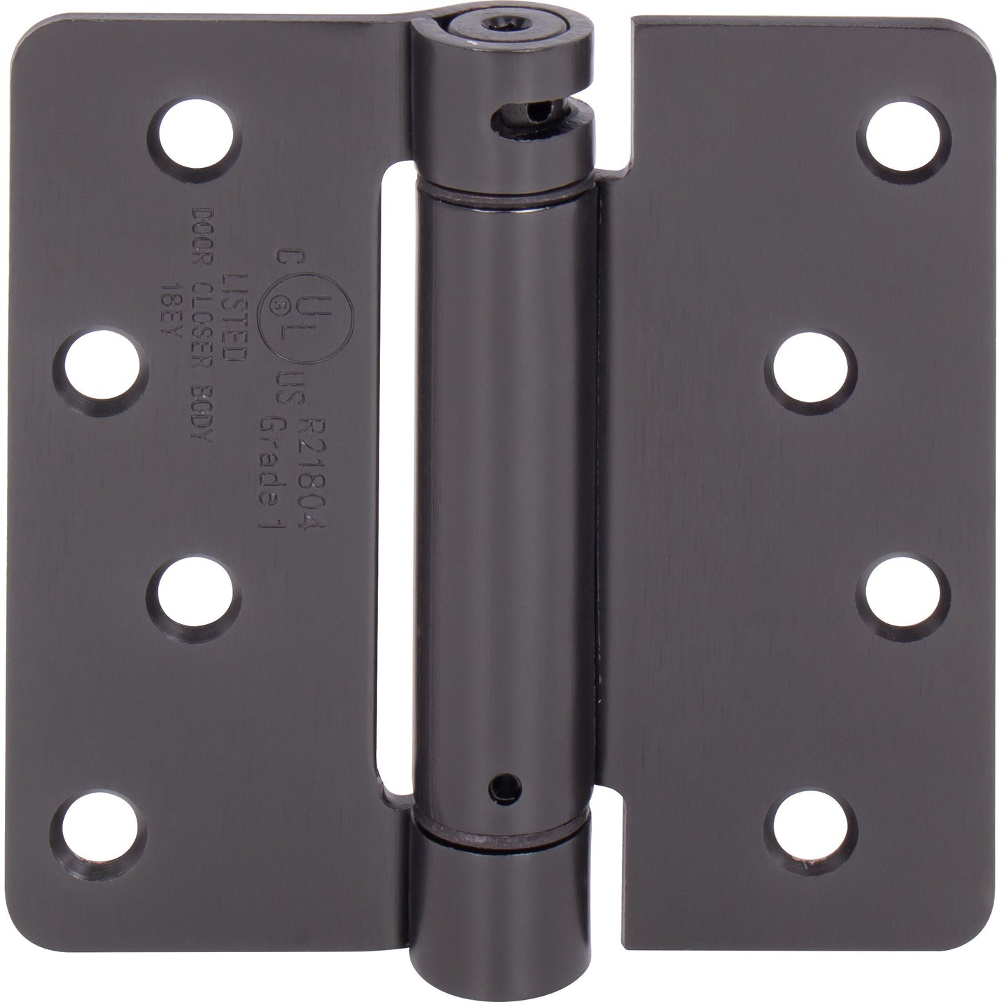 Stone Harbor Hardware Self-Closing Door Hinge, 4 Inches, 1/4" Radius Corner, Oil-Rubbed Bronze