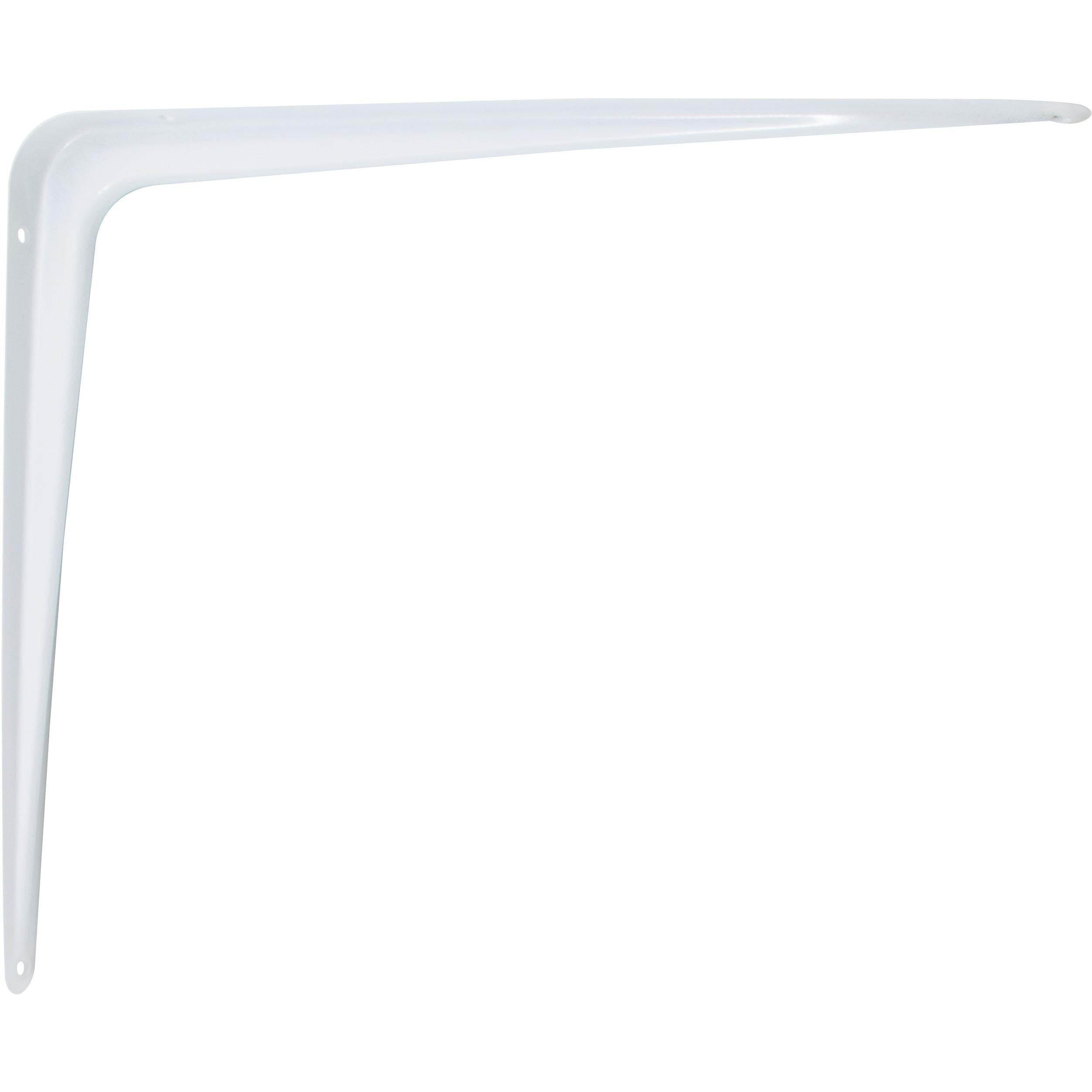Stone Harbor Hardware Shelf Bracket, 12" x 14", No Screws Included, White