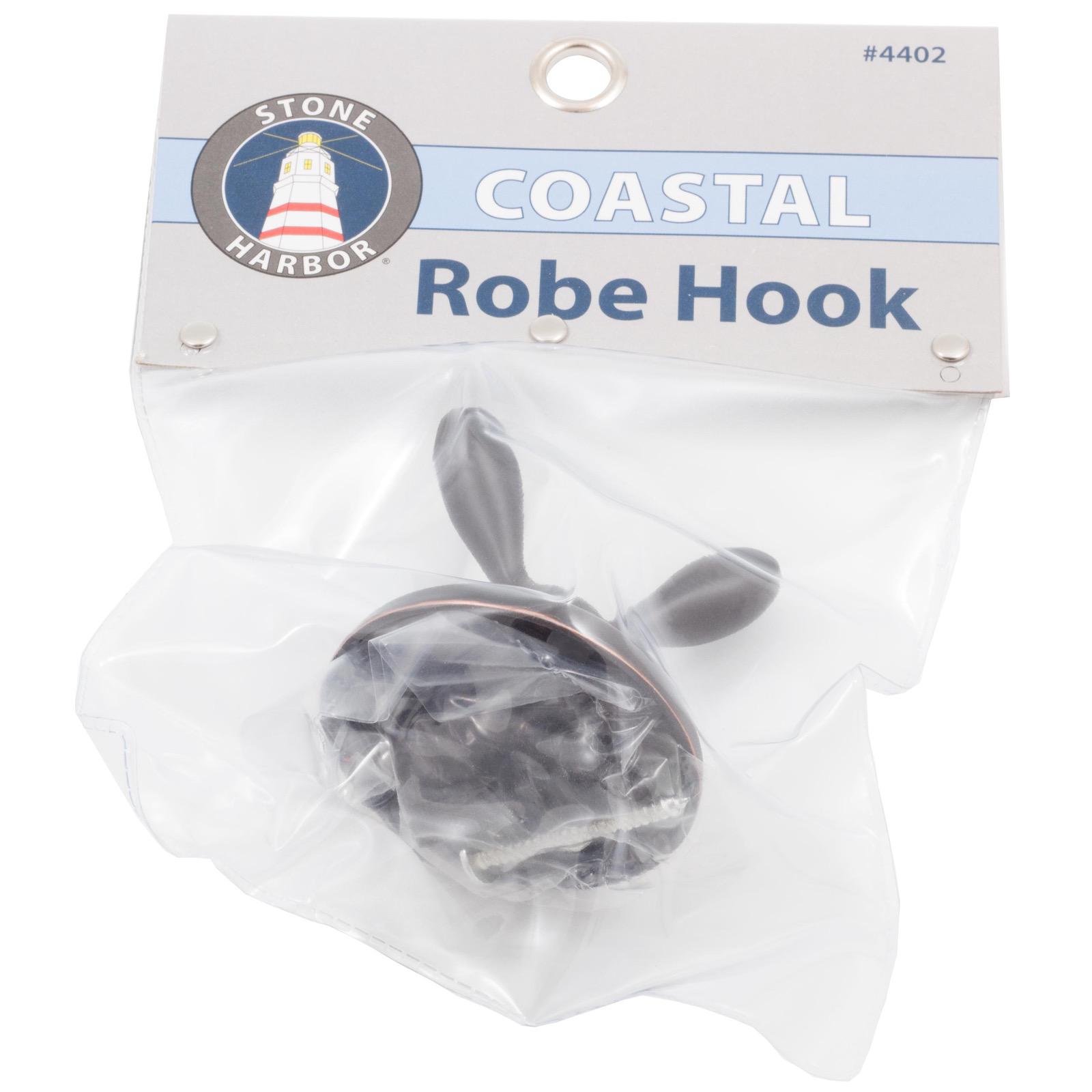 Stone Harbor Hardware Coastal Robe Hook, Vintage Bronze