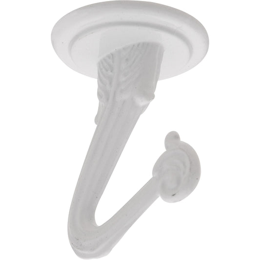 V154 1-1/2" Swag Hook 2/pk - White