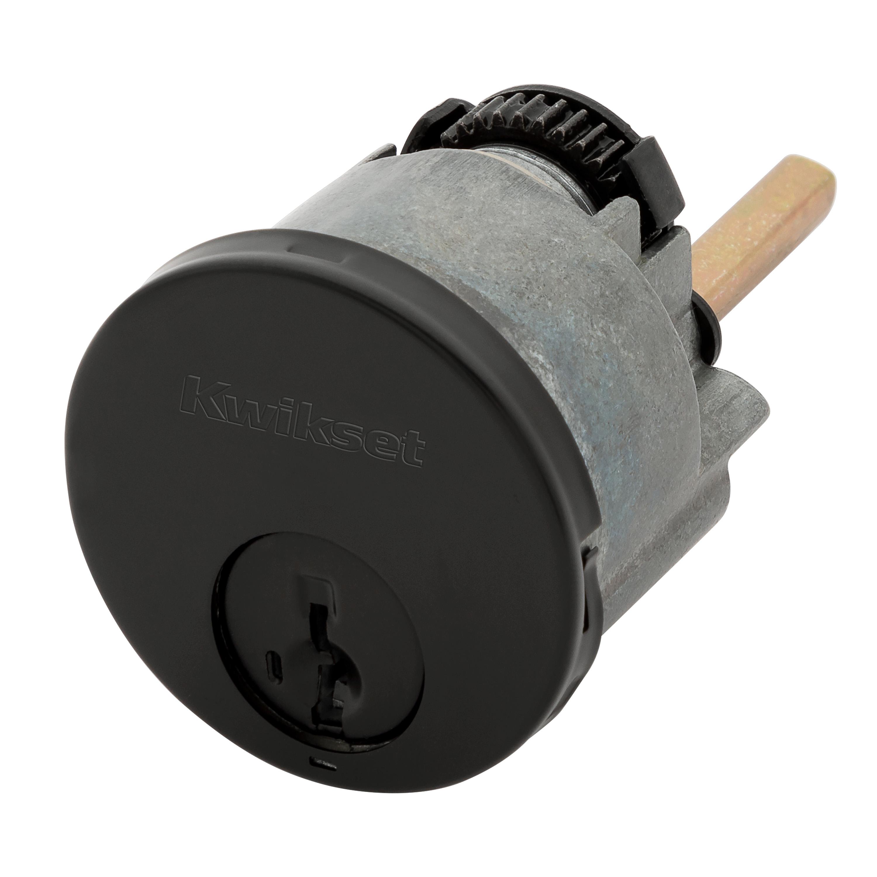 83744-005 Key Control Deadbolt Cylinder with Housing - Matte Black