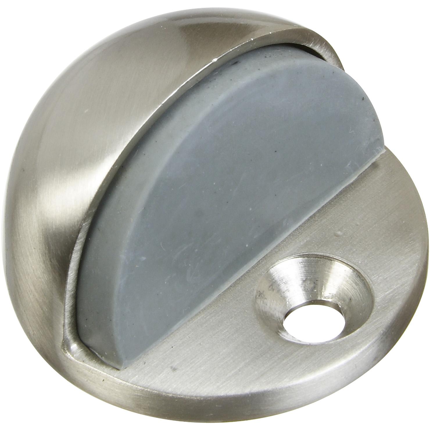 National Hardware - V1936 Brass Floor Door Stop - Satin Nickel