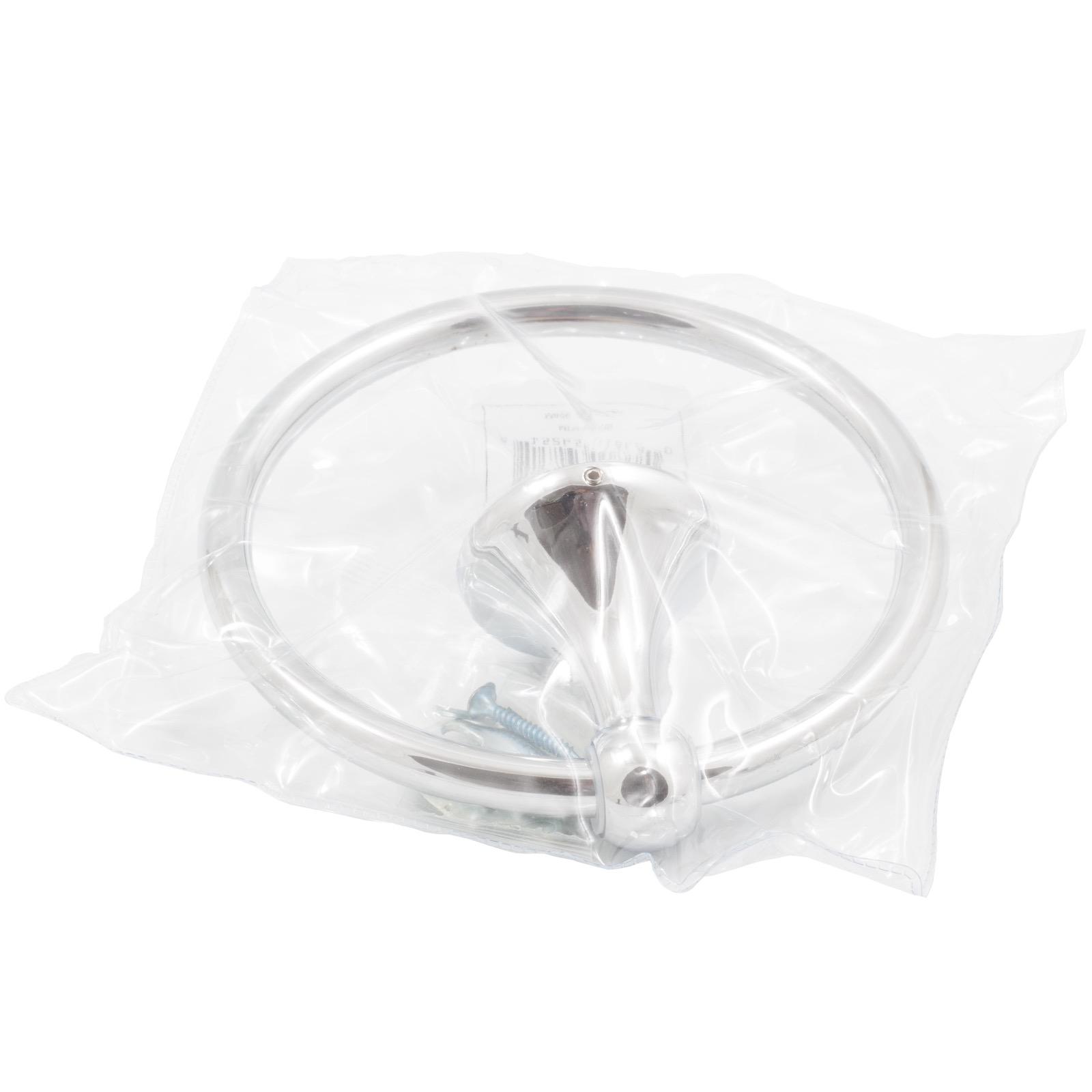 Stone Harbor Hardware Coastal Towel Ring, Polished Chrome