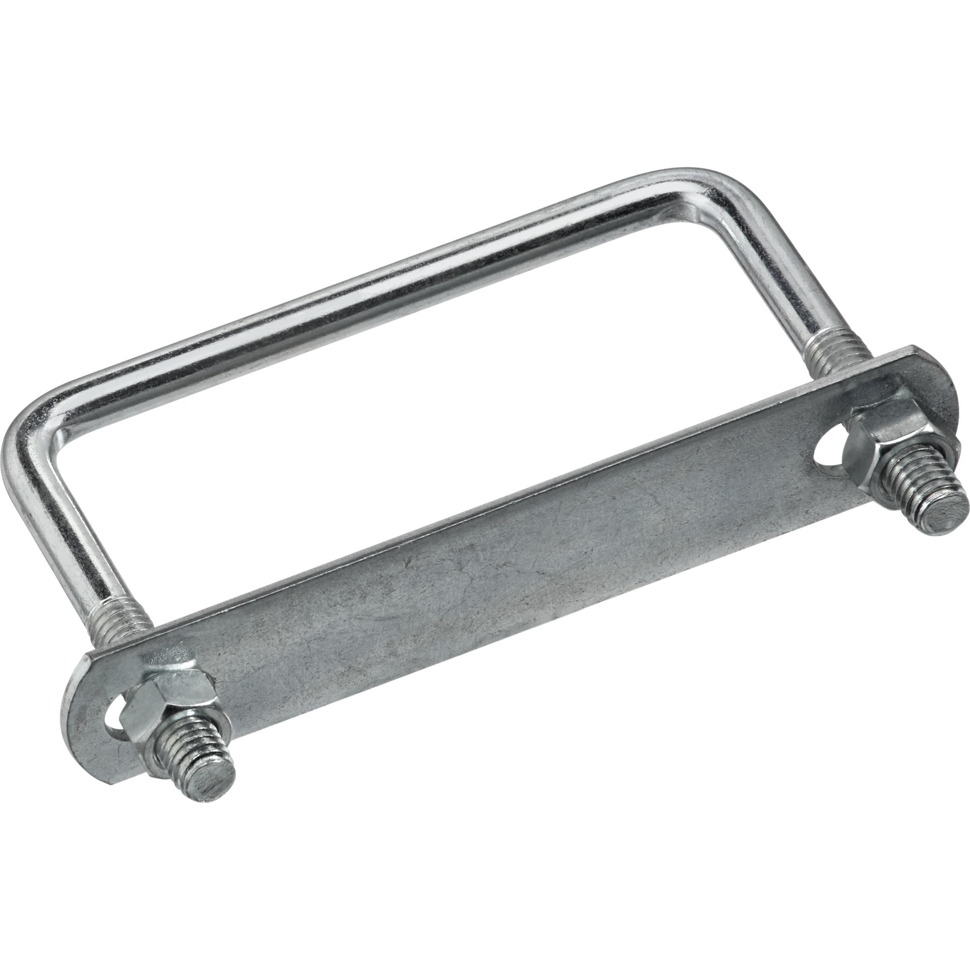 2192BC #673-3/8" x 4" x 3" Square U-Bolt - Zinc Plated