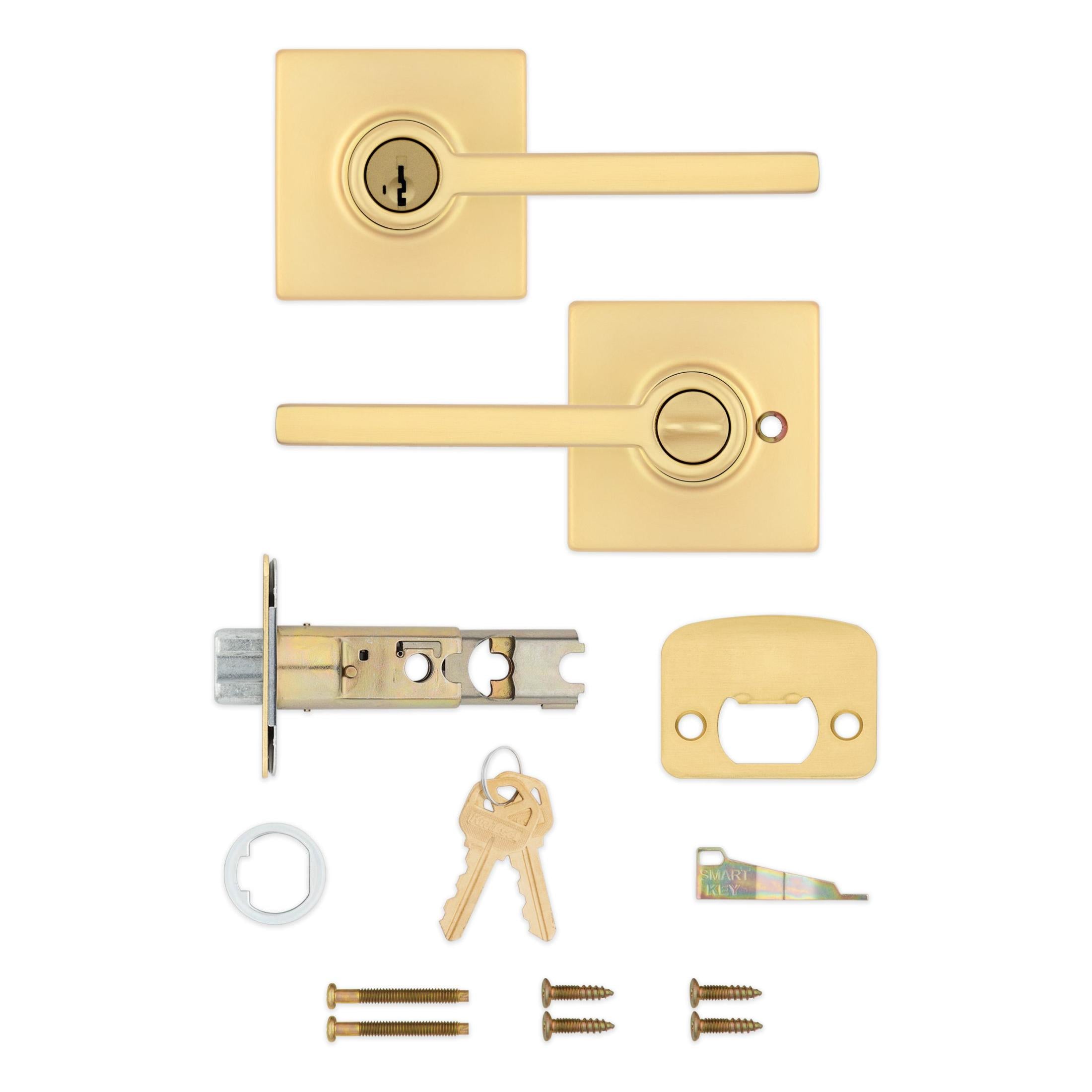 405CSL SQT 4 SMT CP K6 Casey Entry - Satin Brass