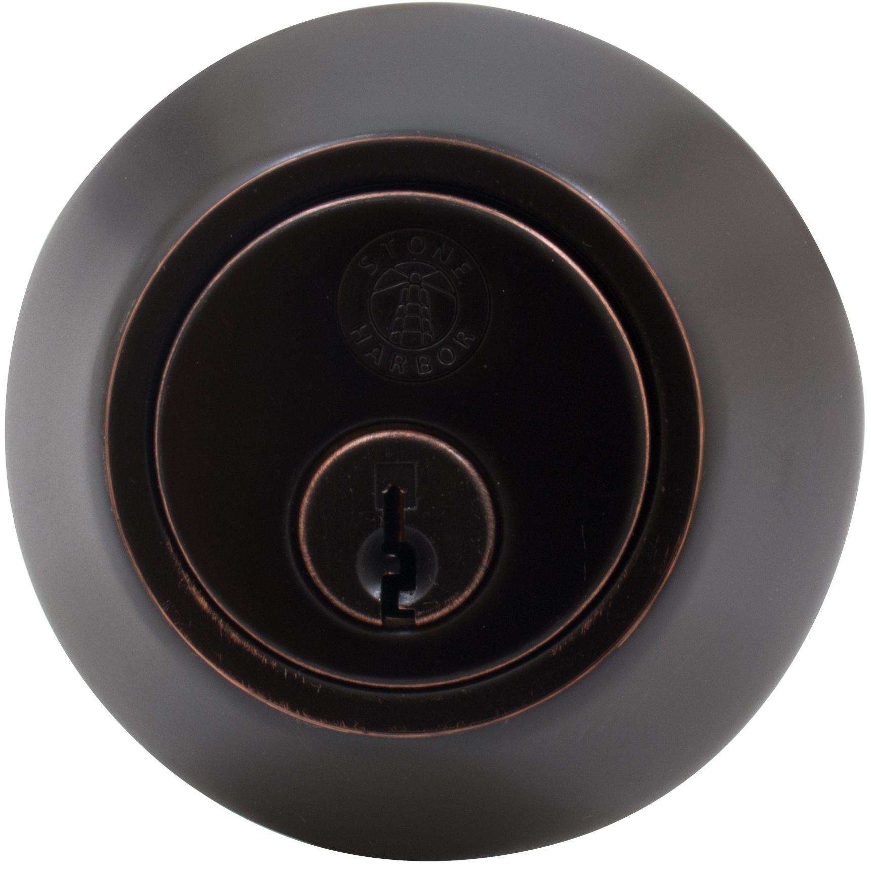 Stone Harbor Hardware Grade 3 Deadbolt, Single Cylinder, SC Keyway, Vintage Bronze