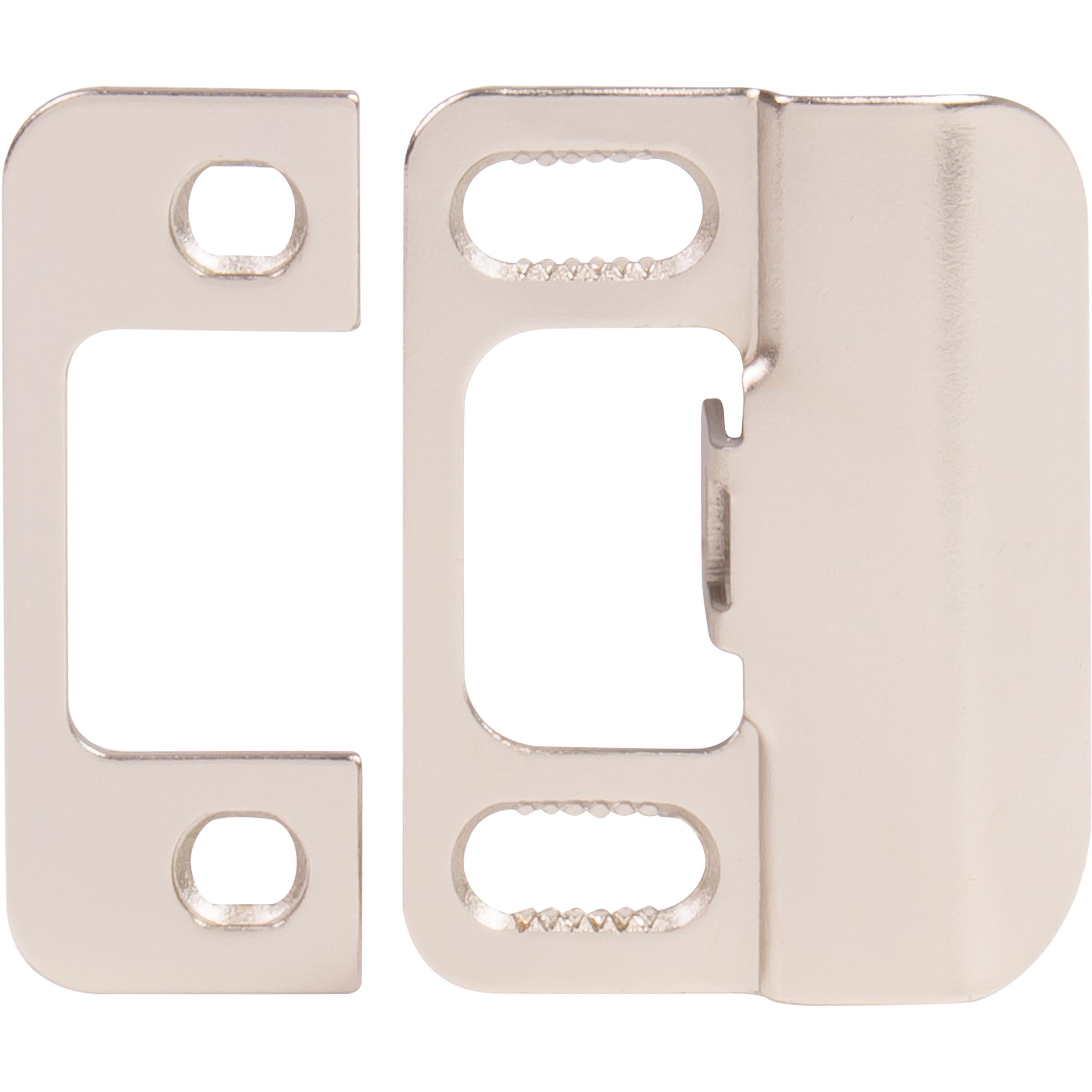 Stone Harbor Hardware Adjustable Strike Plate, Satin Nickel