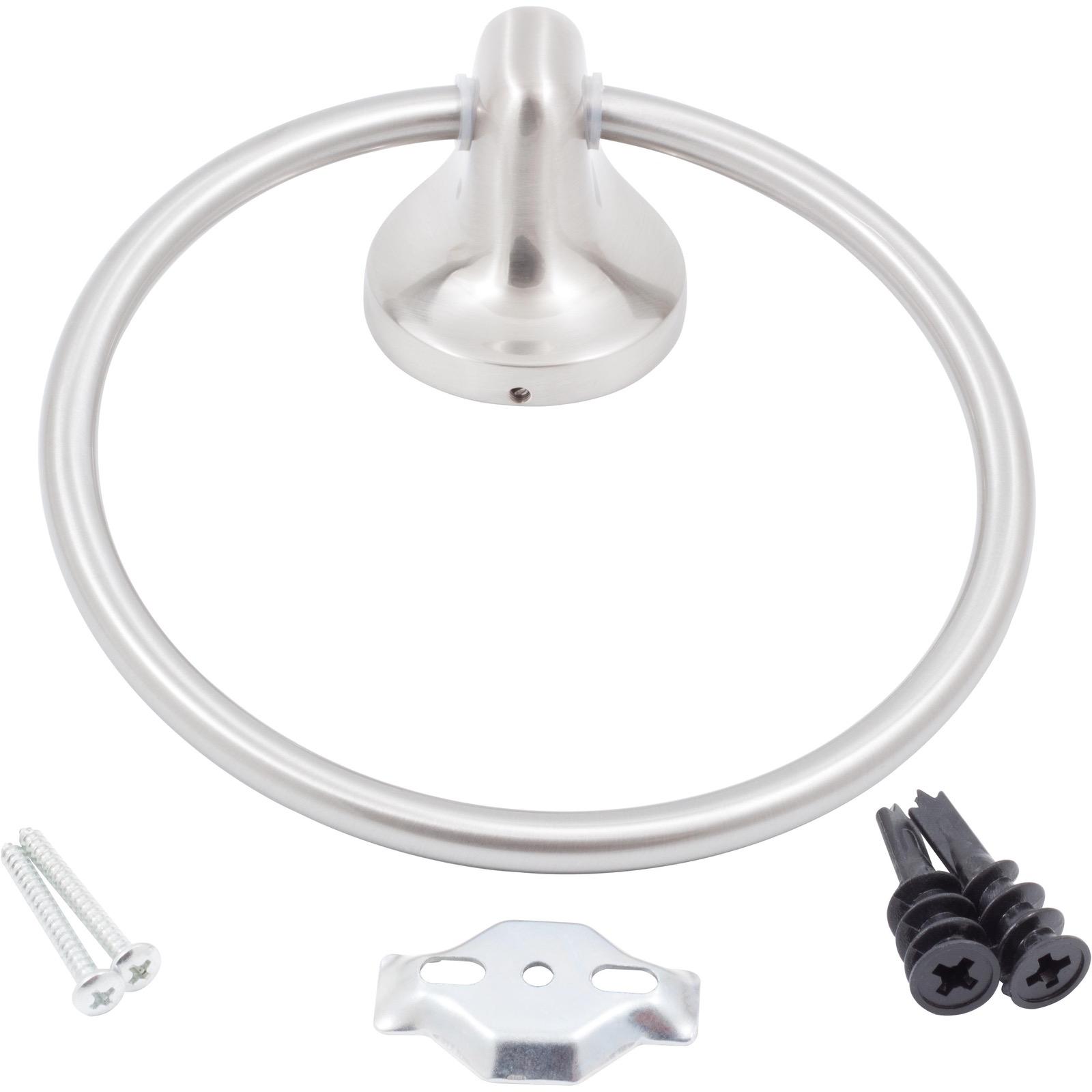 Stone Harbor Hardware Harbor Mist Towel Ring, Satin Nickel