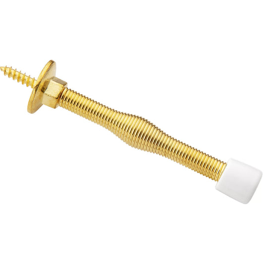 SPB1410 3" Spring Utility Door Stop - Brass