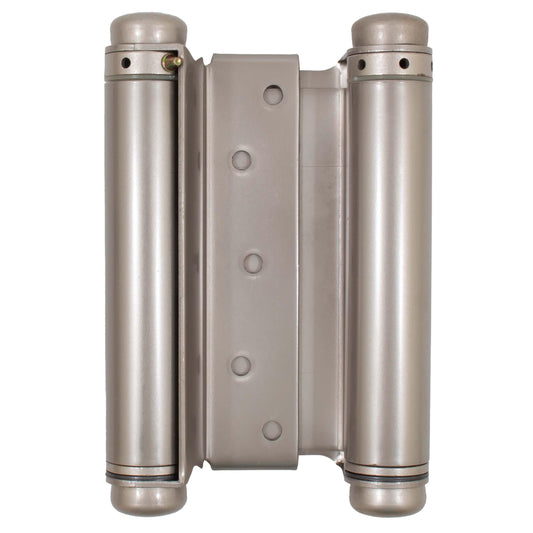 Stone Harbor Hardware Heavy-Duty Double Acting Spring Hinge, 6 Inches, Fits Doors 1-1/4" to 1-3/4" Thick, 1-Pack, Satin Nickel