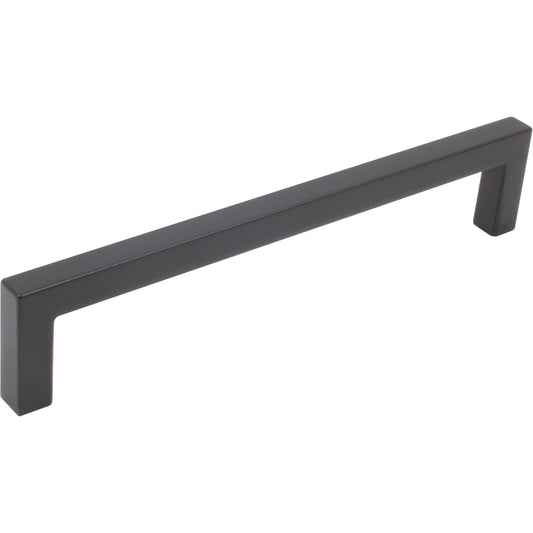 Stone Harbor Hardware Contemporary Square Cabinet Pull, 160 Millimeters, Zinc Base Material, Matte Black