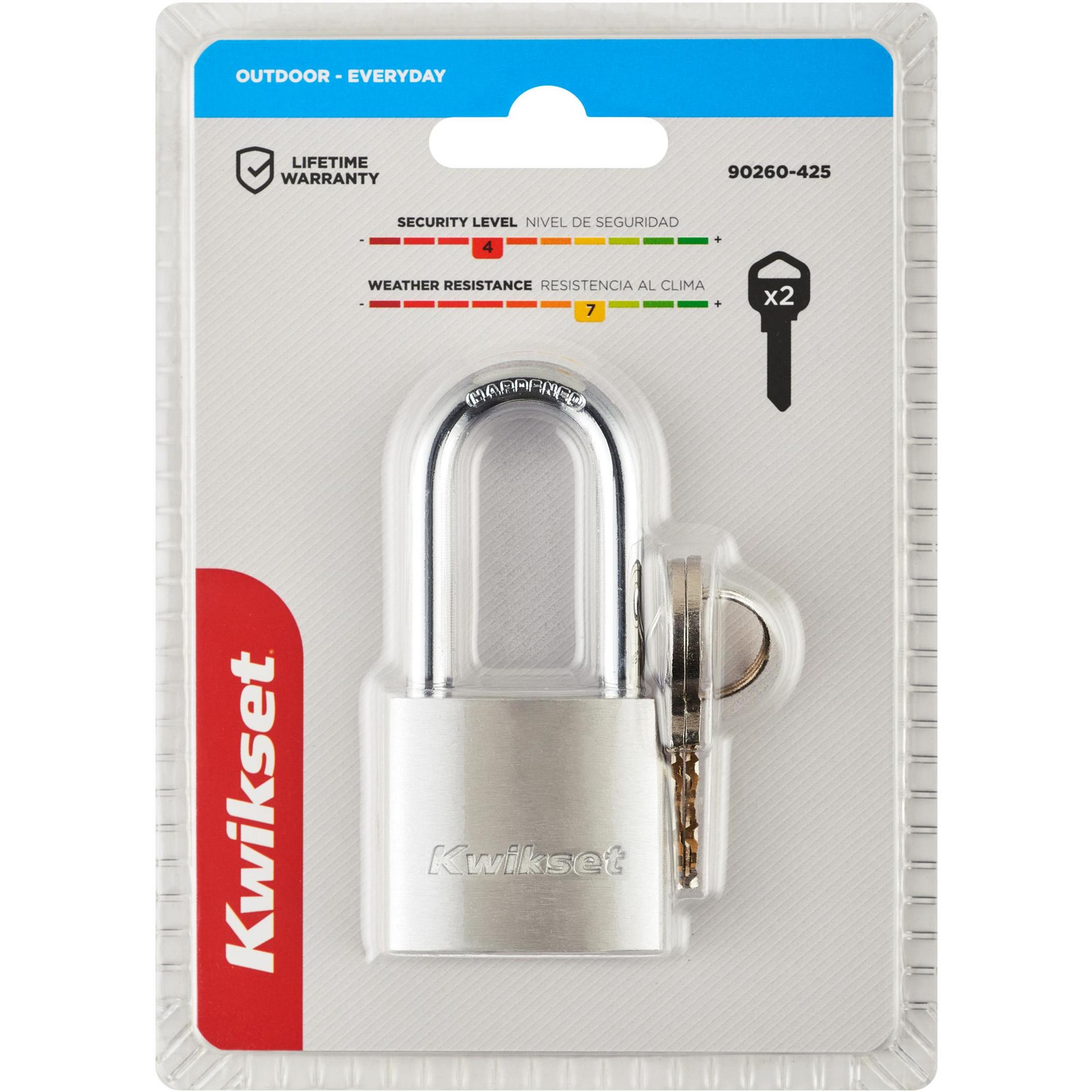 Kwikset 1-1/2" Aluminum Padlock with 1-1/2" Shackle