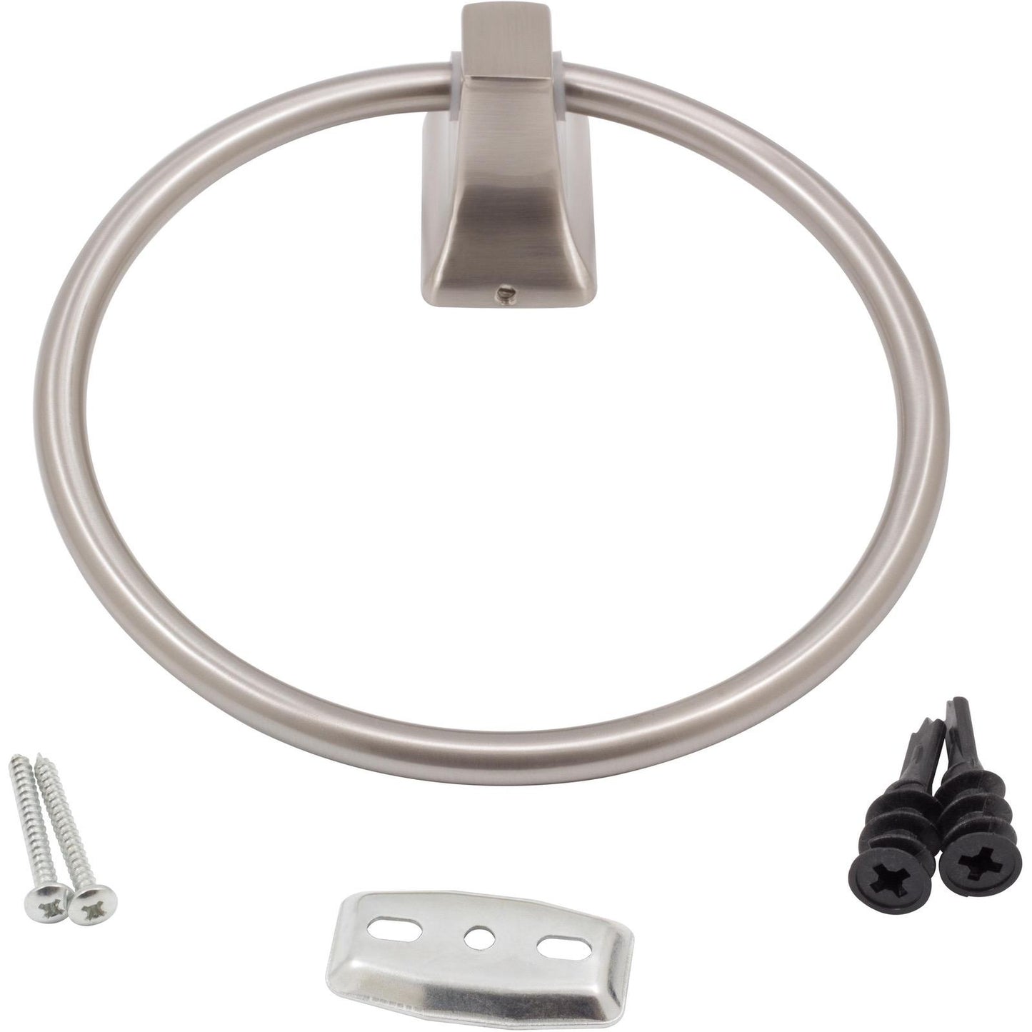 Stone Harbor Hardware Lakewood Towel Ring, Satin Nickel