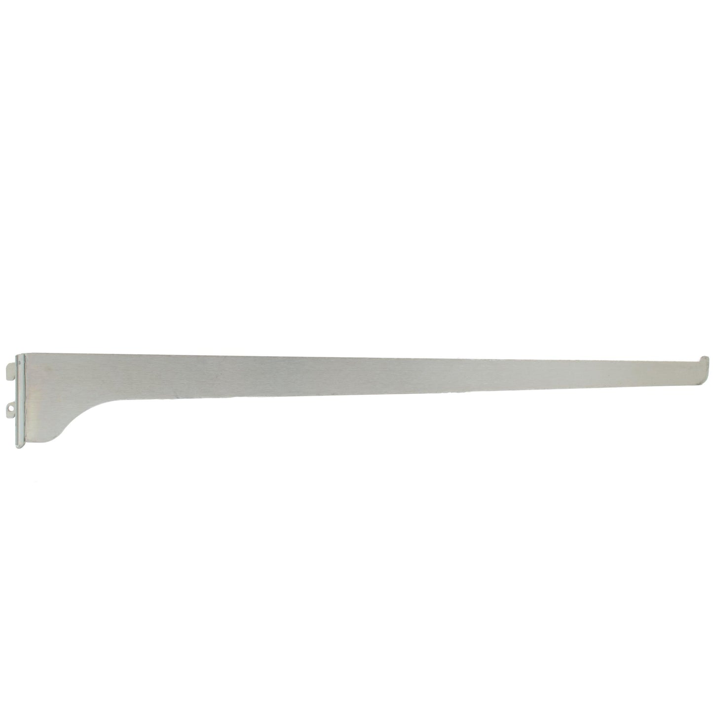 Stone Harbor Hardware Single Track Shelf Bracket, 18 Inches, Satin Anochrome