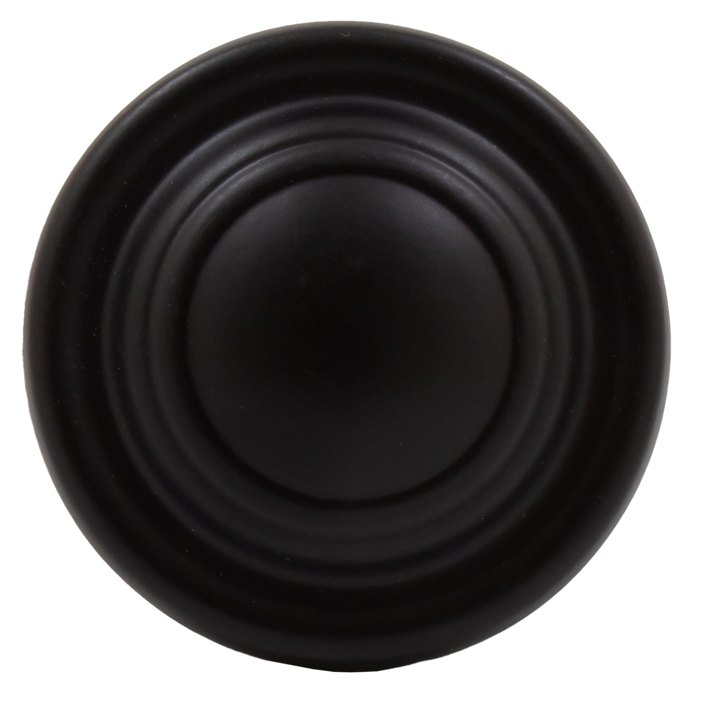 Stone Harbor Hardware Charlotte Cabinet/Bi-Fold Door Knob, 1-3/4 Inches, Matte Black