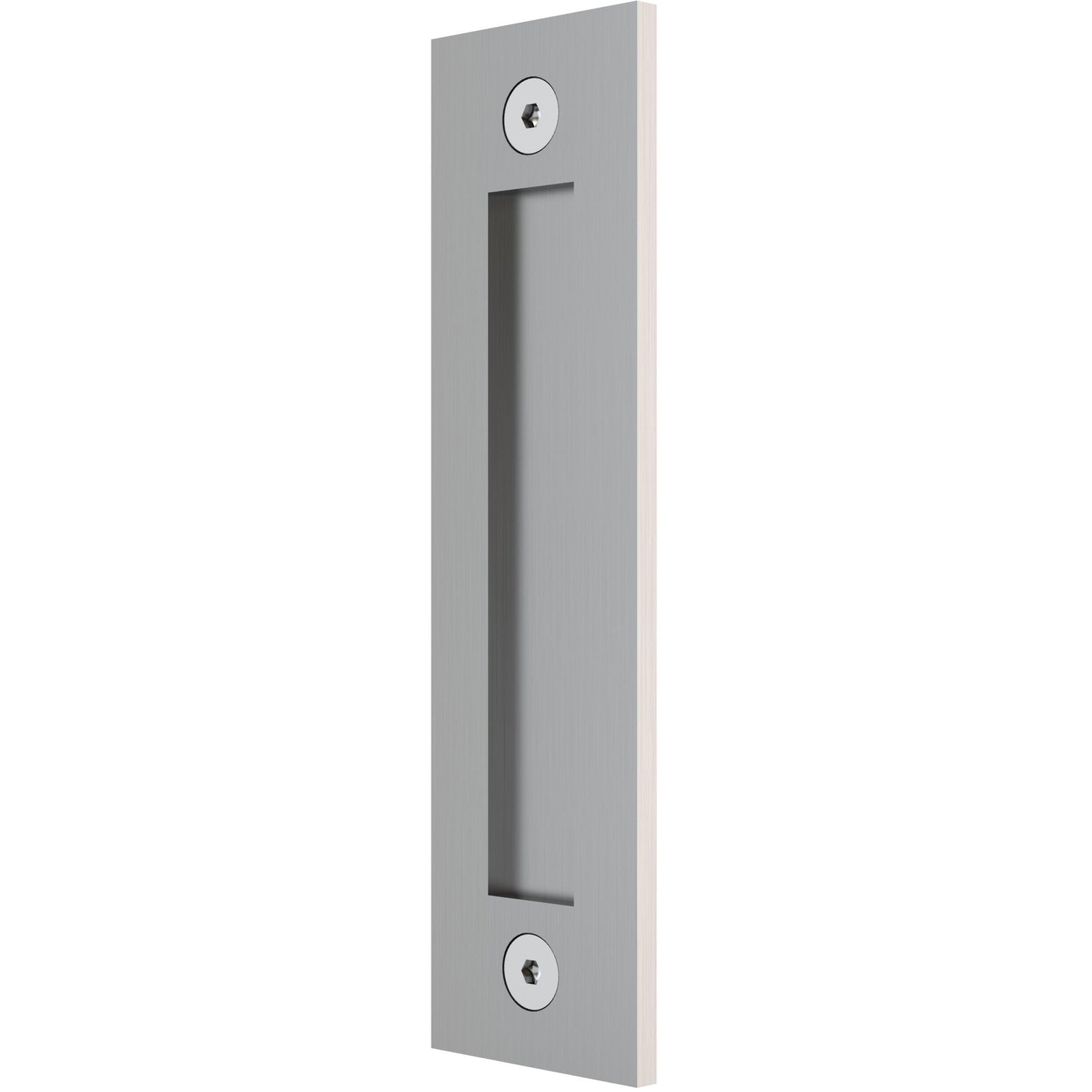 Stone Harbor Hardware Sliding Door Flat Pull with Square Opening, 8-1/2 Inches, Satin Stainless Steel
