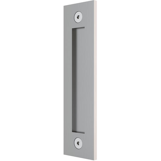 Stone Harbor Hardware Sliding Door Flat Pull with Square Opening, 8-1/2 Inches, Satin Stainless Steel