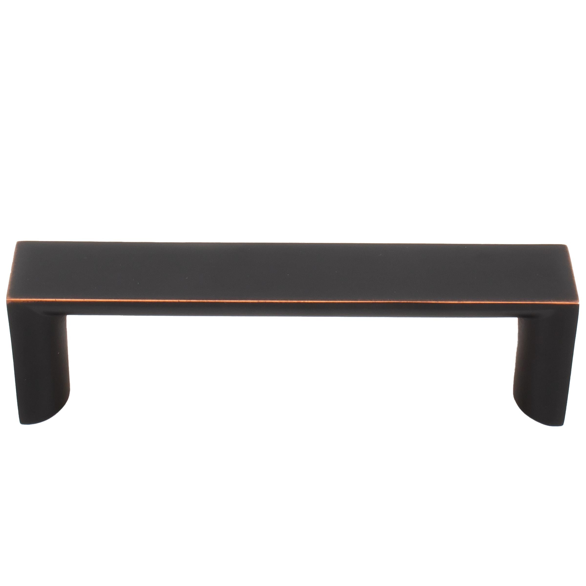 Stone Harbor Hardware Plateau Cabinet Pull, 96 Millimeters, Vintage Bronze