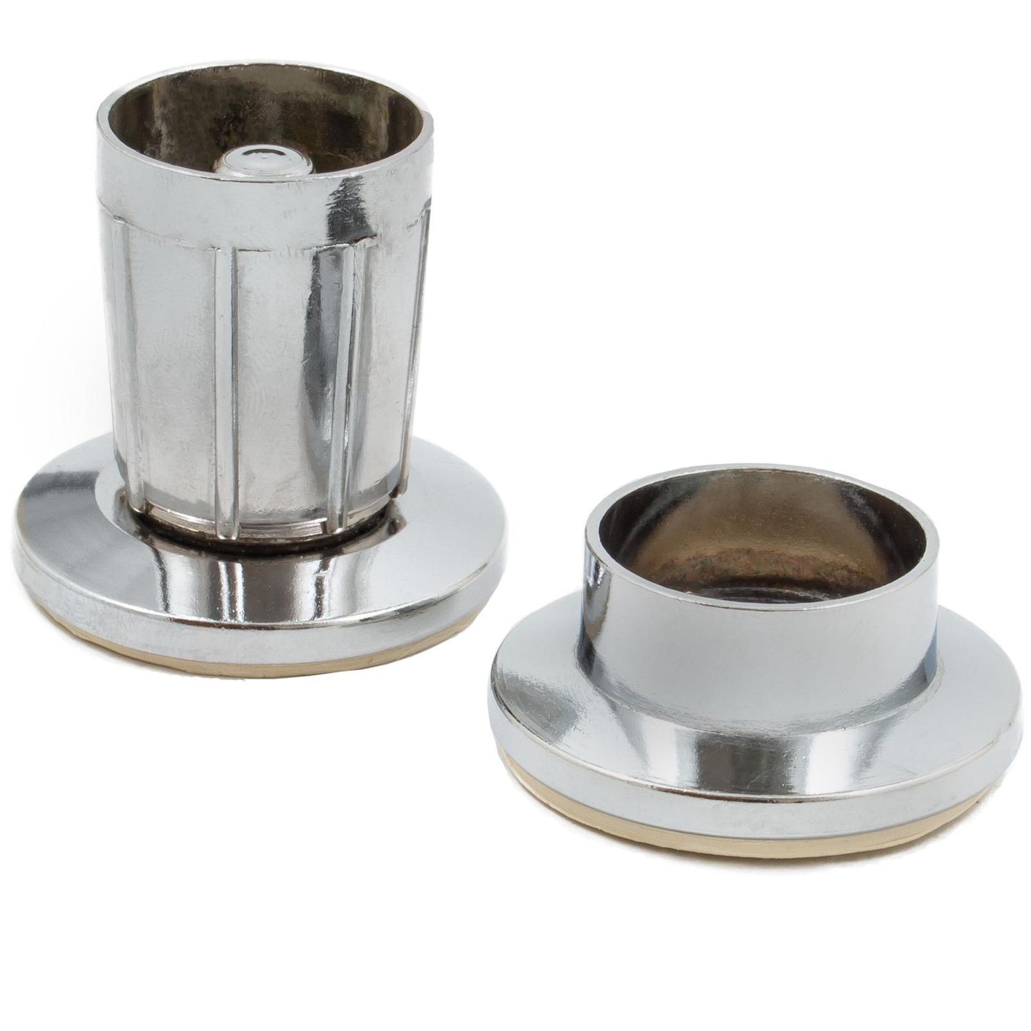 Stone Harbor Hardware Flanges for Economy Shower Rod, Adjustable, Metal, Polished Chrome