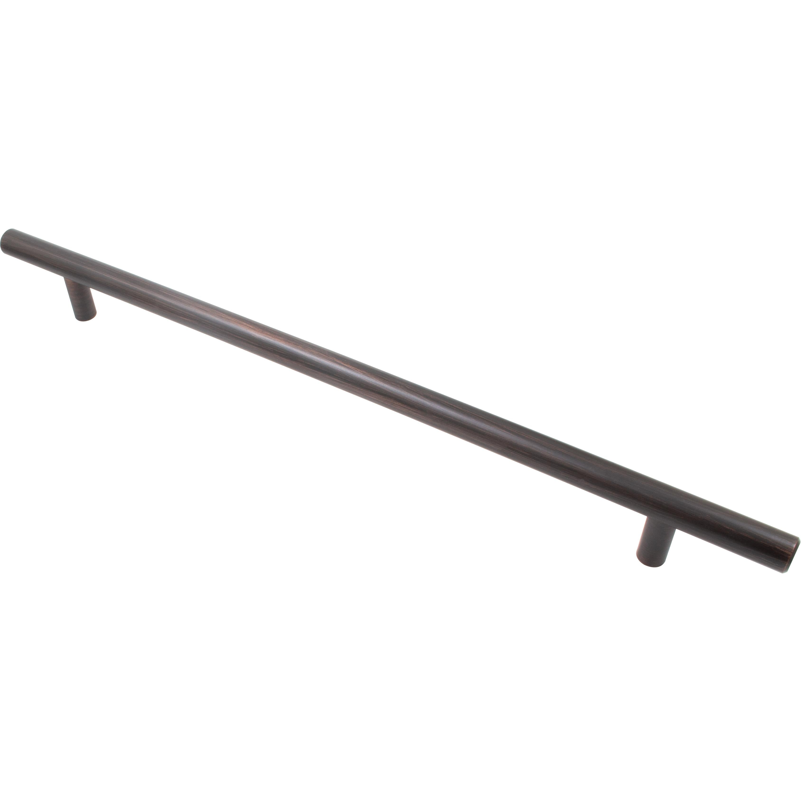 Stone Harbor Hardware Bar Cabinet Pull, 256 Millimeters, 336mm Overall Length, Vintage Bronze