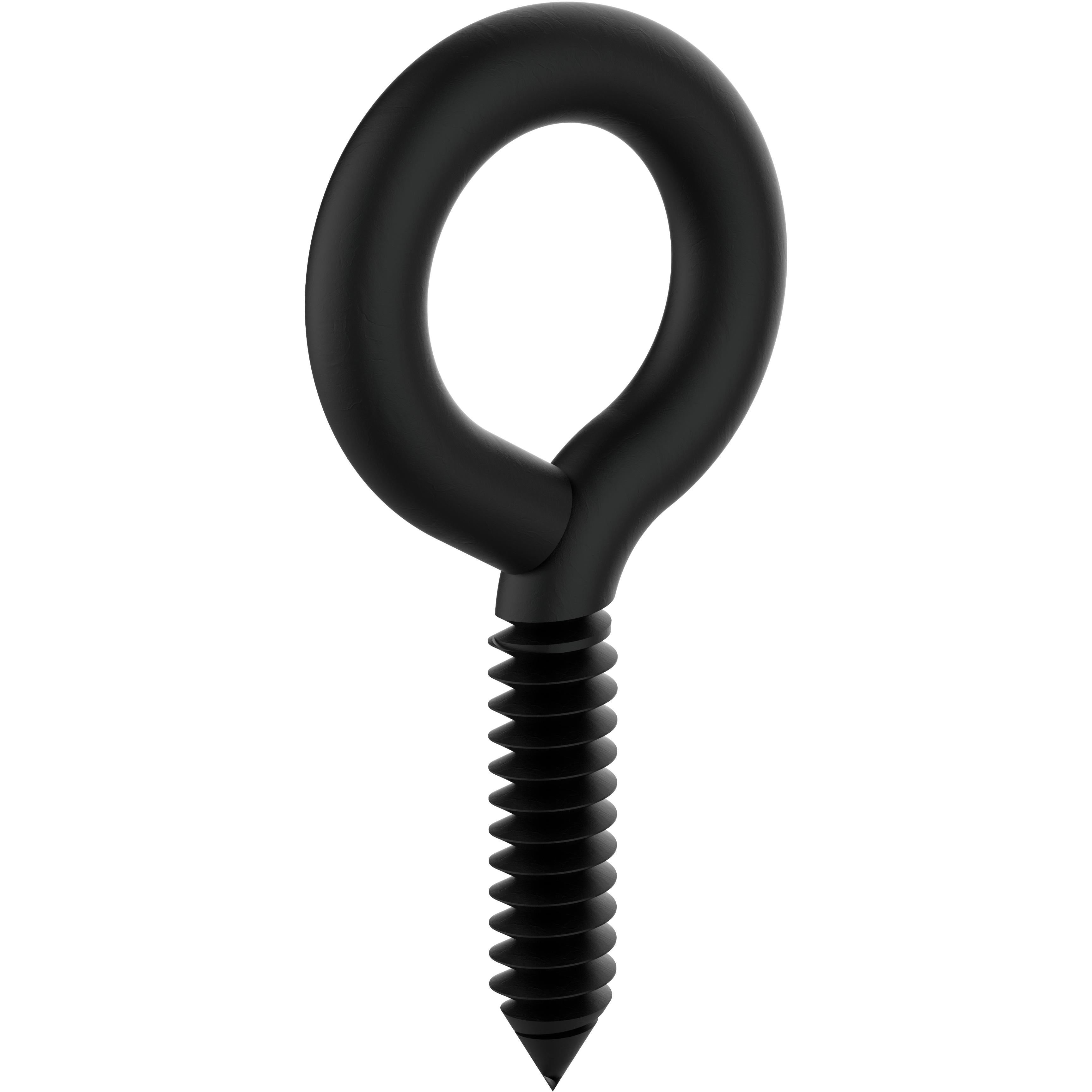V2014 2-7/8" #0 Lag Screw Eye 2/pk - Black