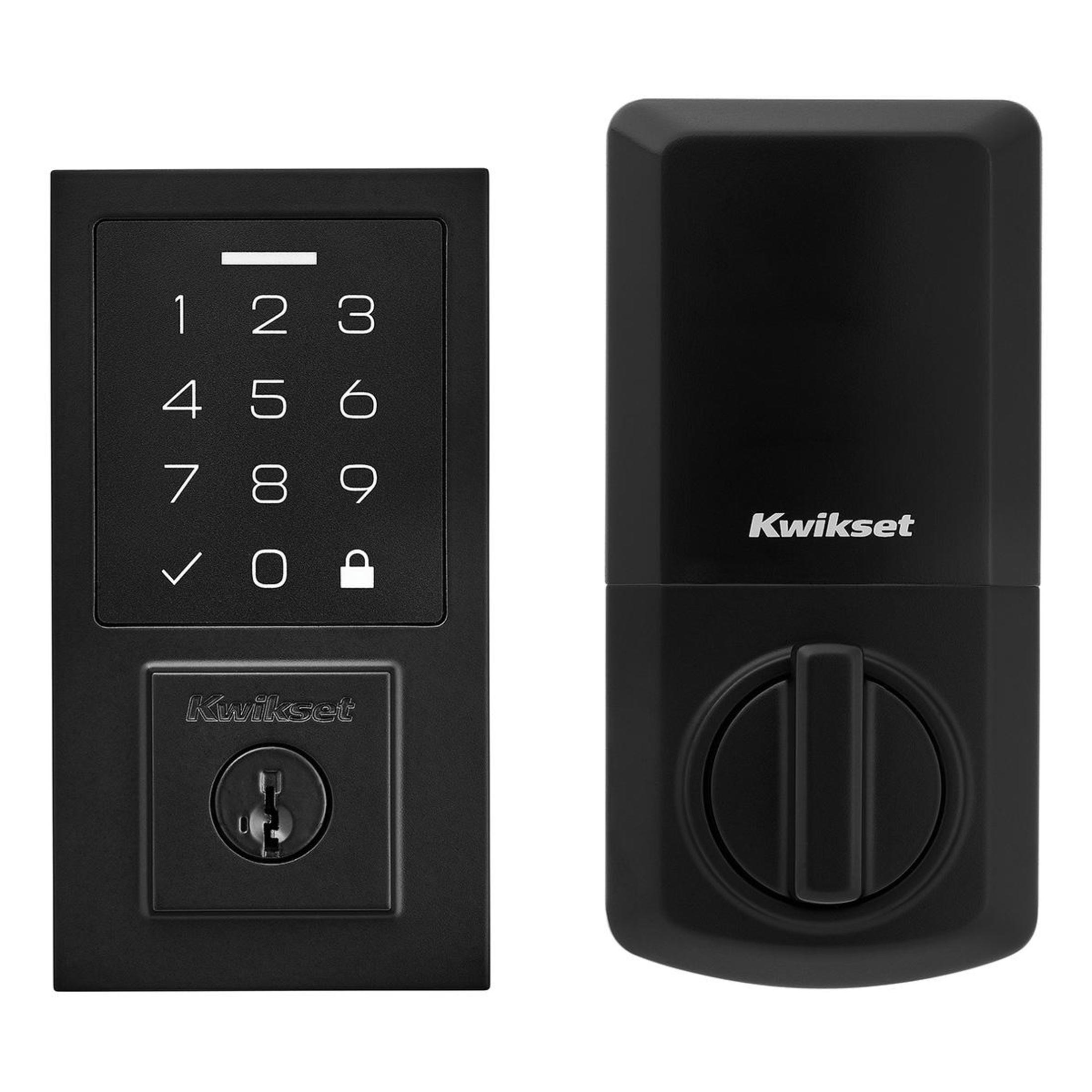 270 CNT 514 SMT RBP RCALFD Contemporary SmartCode Touchpad Deadbolt - Matte Black