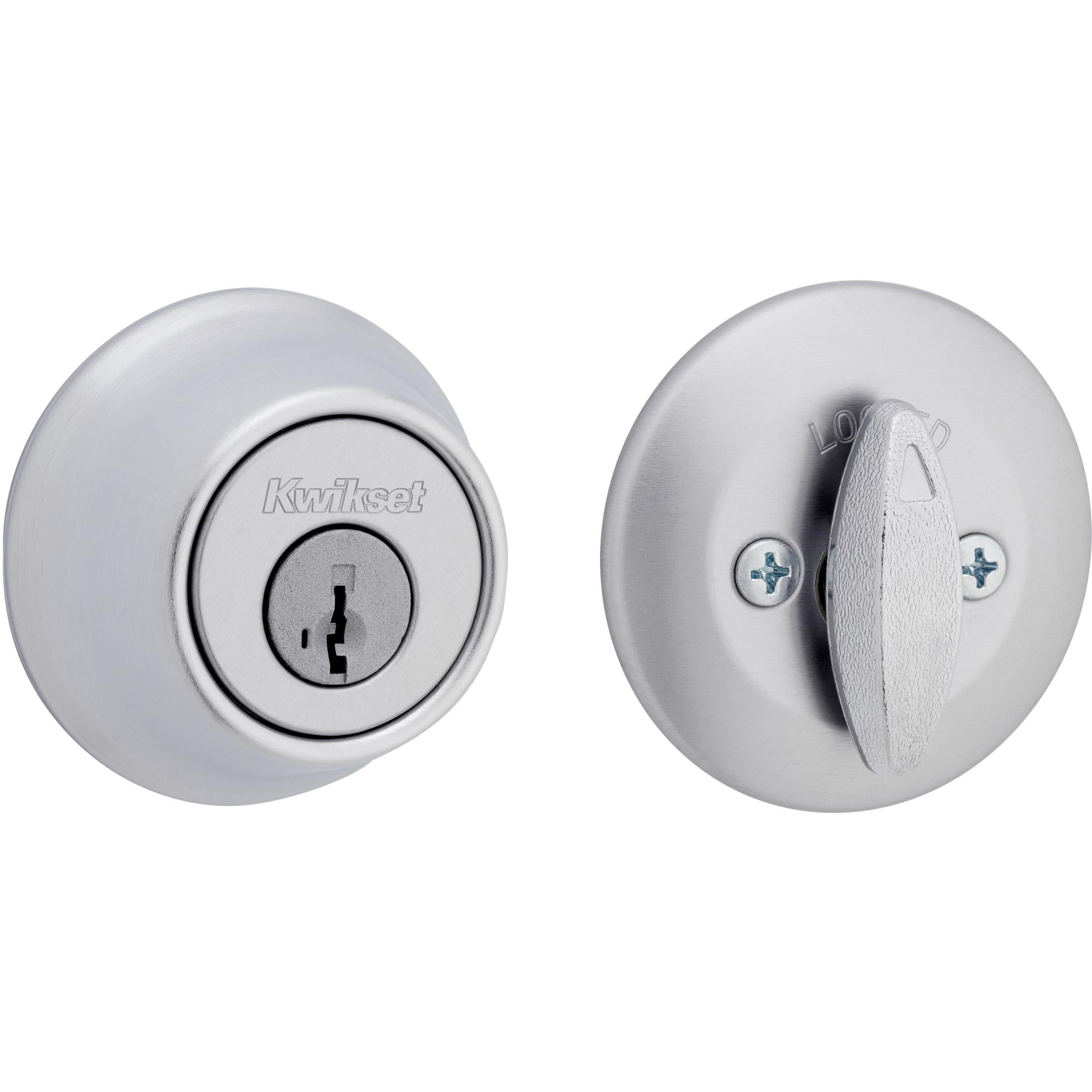 660 26D SMT 6AL STRKP K3 1-Cyl Deadbolt - Satin Chrome