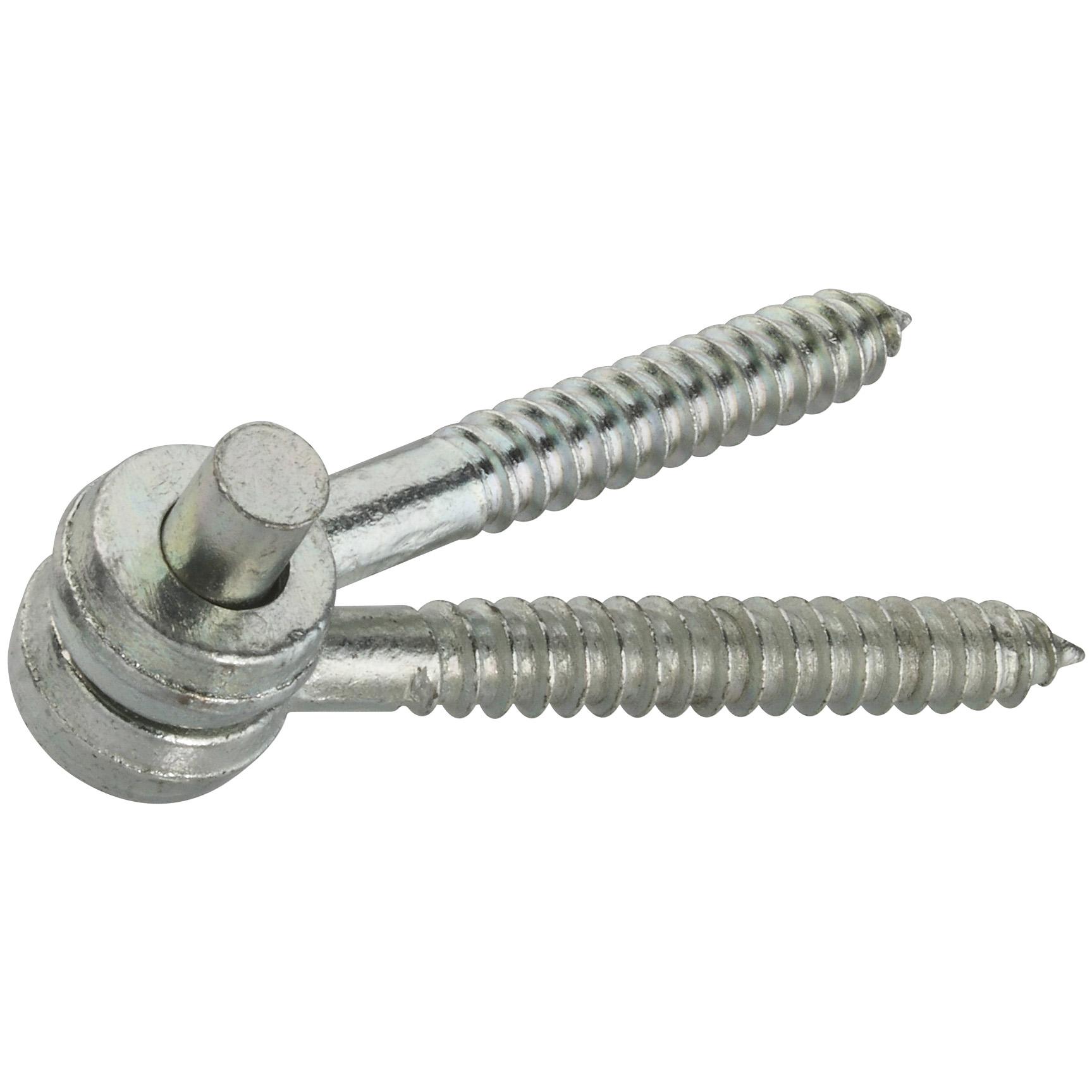 295 5/8" x 5" Screw Hook & Eye Hinge 2/pk - Zinc Plated