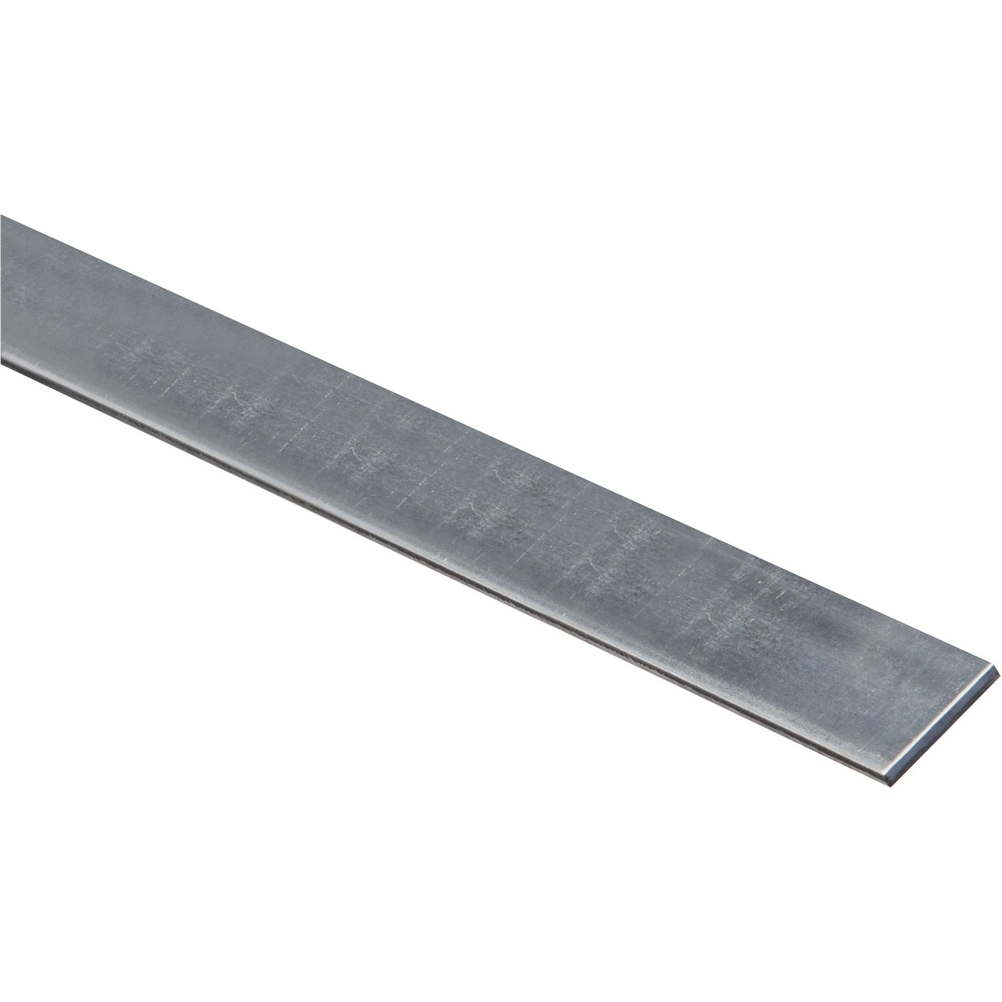 4015BC 1" x 48" Solid Flat 12 Gauge Steel - Galvanized