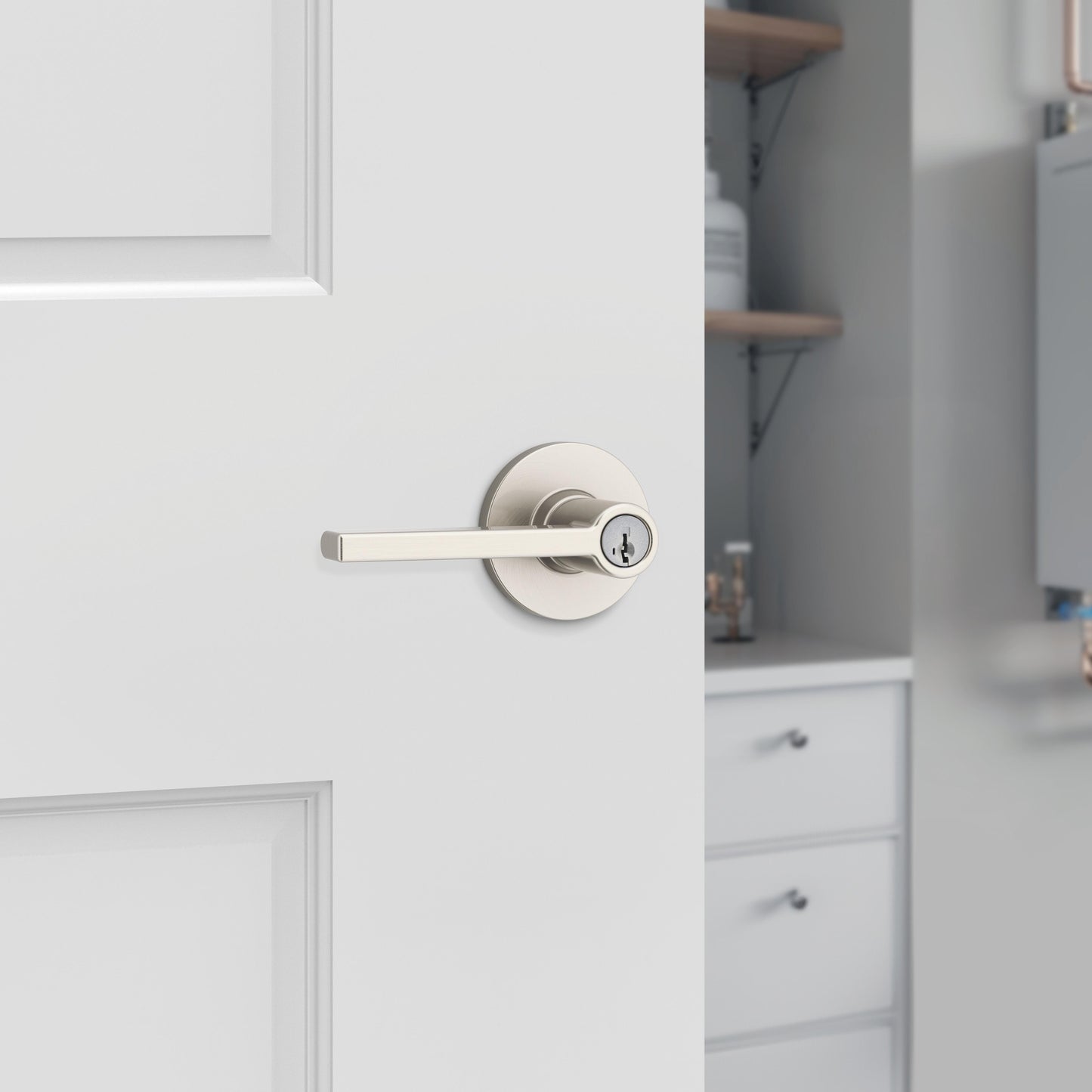 439CSL RDT 15 SMT RCAL UL 3031 23155 LK Casey Storeroom Less Keys - Satin Nickel