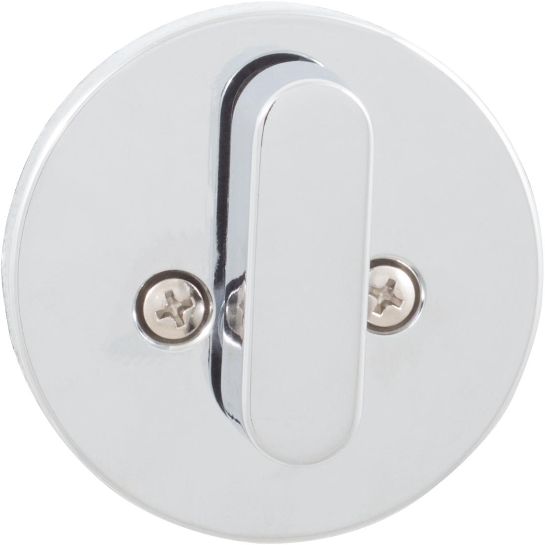 Stone Harbor Hardware Grade 3 Contemporary Round Deadbolt, KW Keyway, Polished Chrome