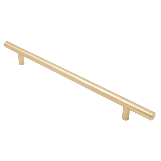 Stone Harbor Hardware Bar Cabinet Pull, 224 Millimeters, 304mm Overall Length, Satin Brass