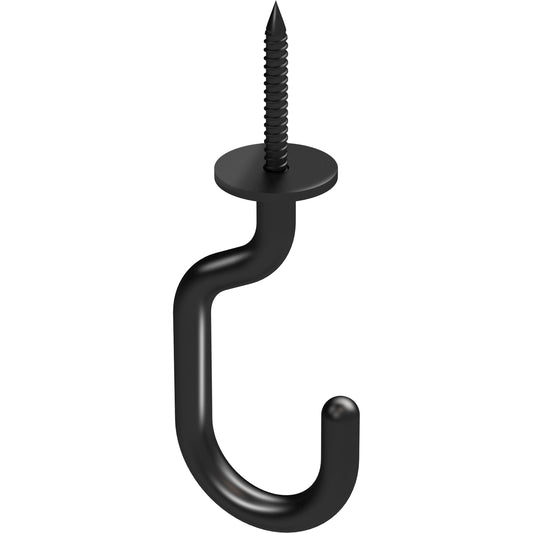 N275-525 - V2682 - 3-11/32-in Modern Ceiling Hook in Black