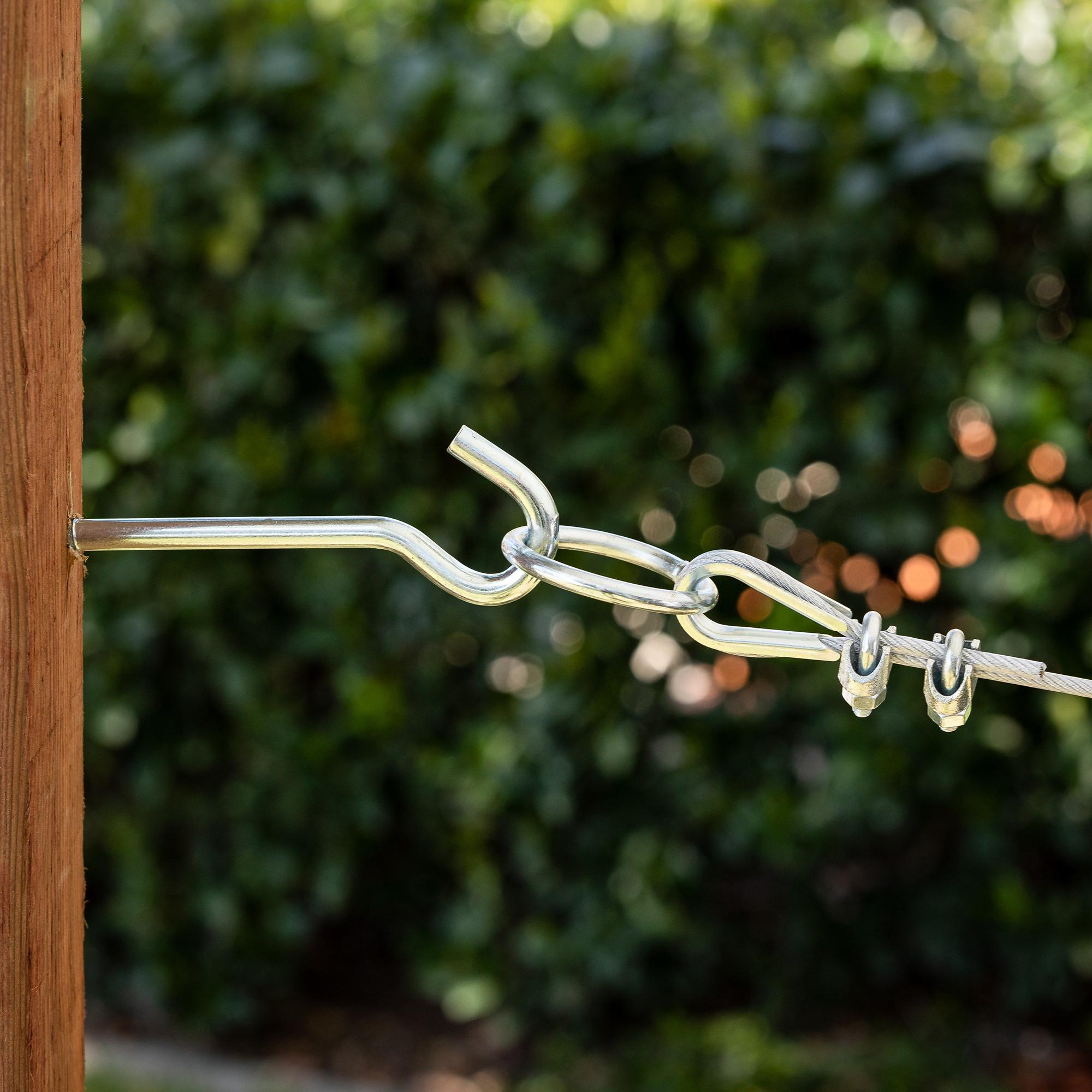 2153BC 1/4" x 4-1/4" Screw Hook - Stainless Steel