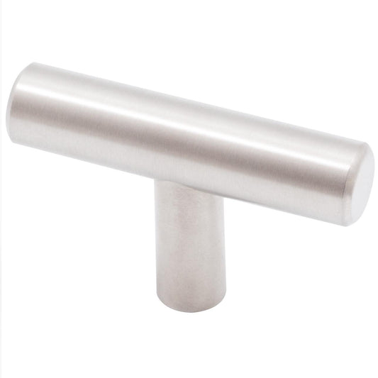 Stone Harbor Hardware Bar Cabinet Pull, 50mm Overall Length, Satin Stainless Steel