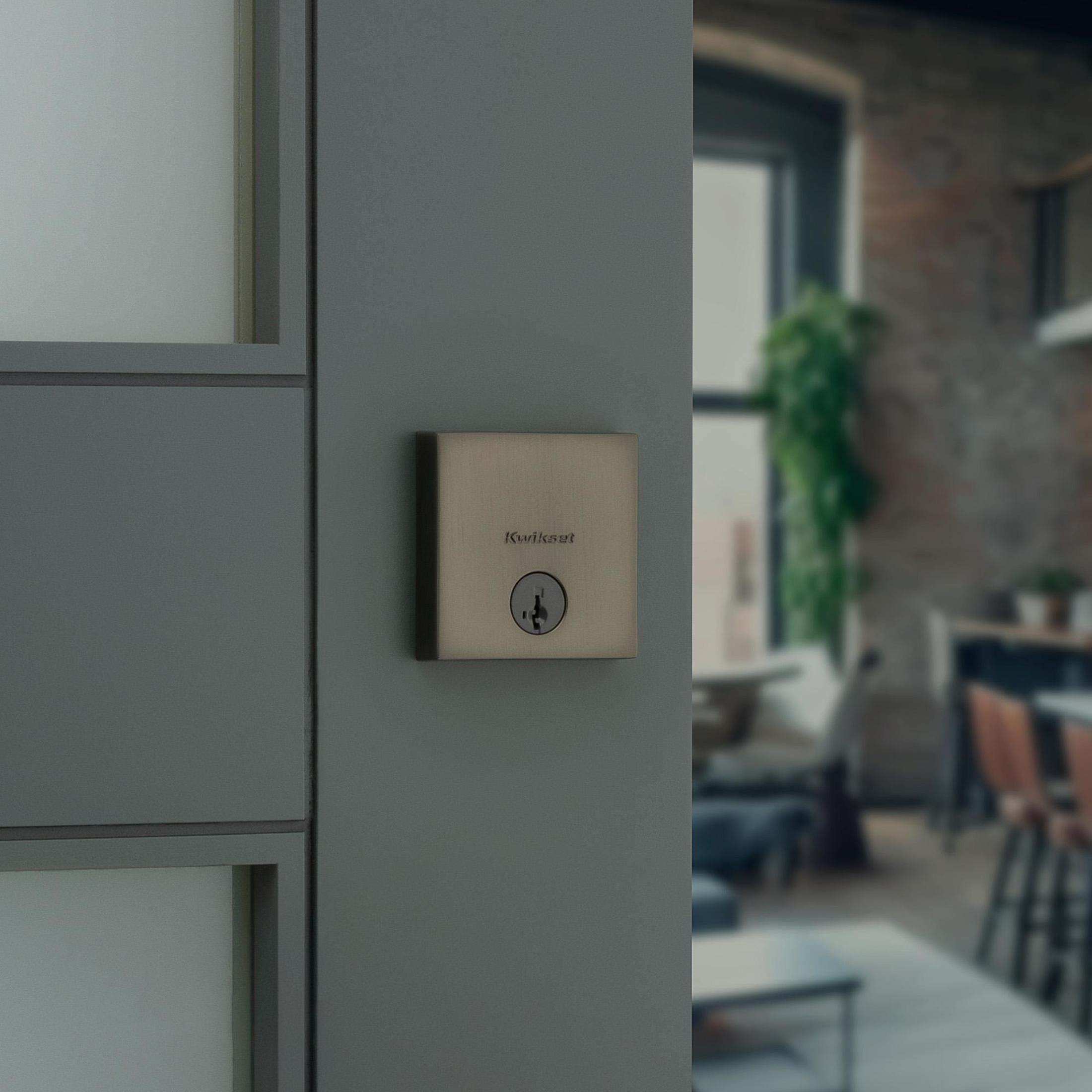 258 SQT 18G SMT 6AL STRKP K3 Downtown 1-Cyl Deadbolt - Gunmetal
