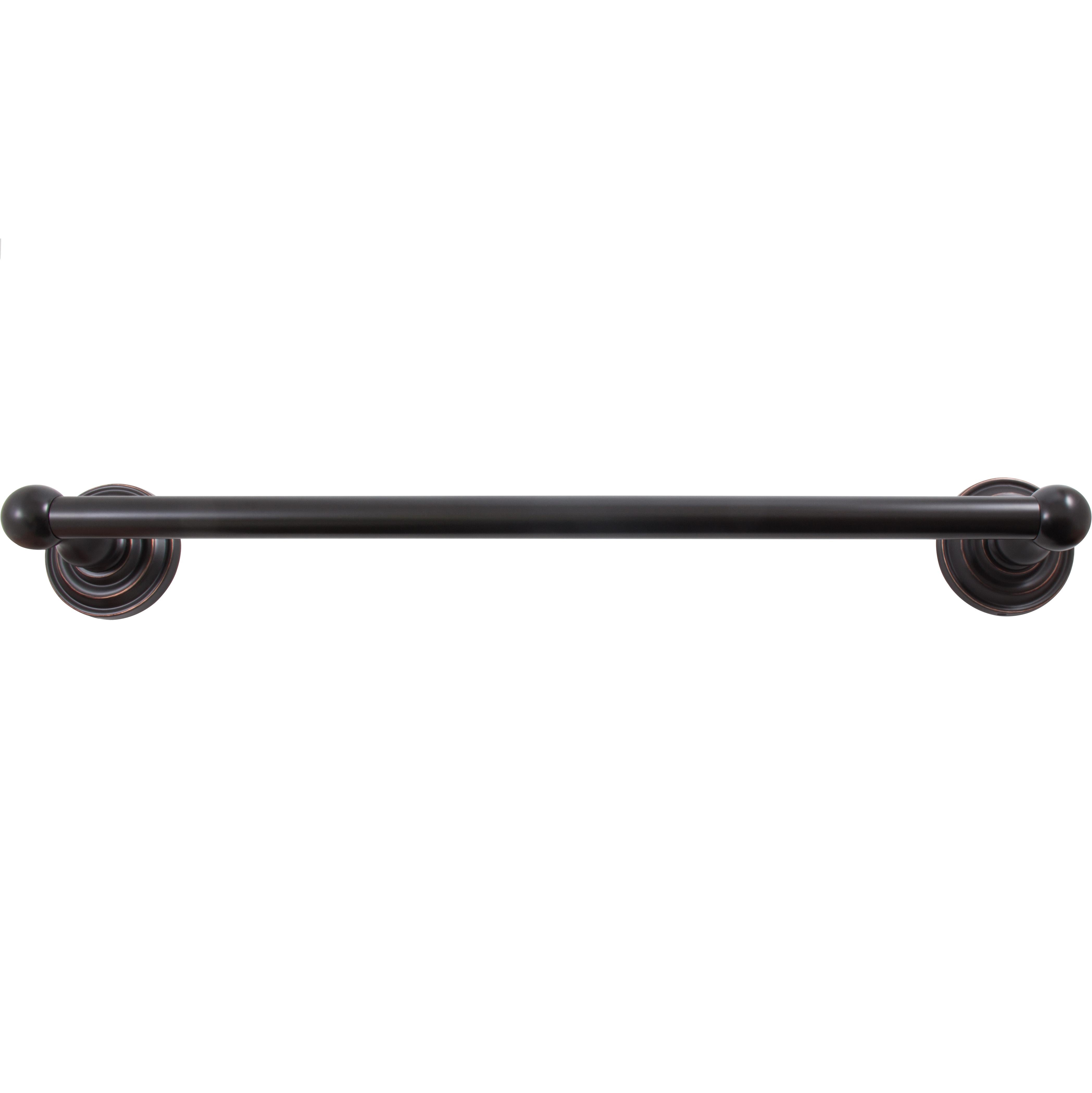 Stone Harbor Hardware Charlotte Towel Bar, 24 Inches, Vintage Bronze