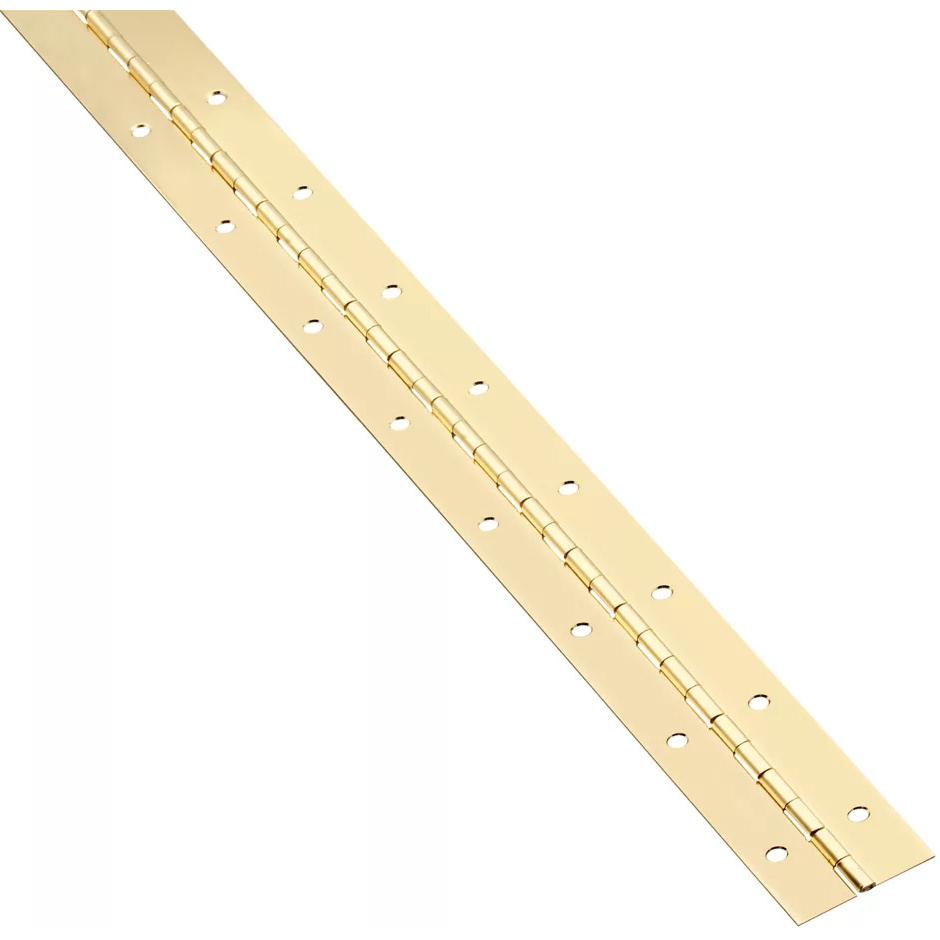 V570 48" x 1-1/2" Continuous Hinge - Polished Brass