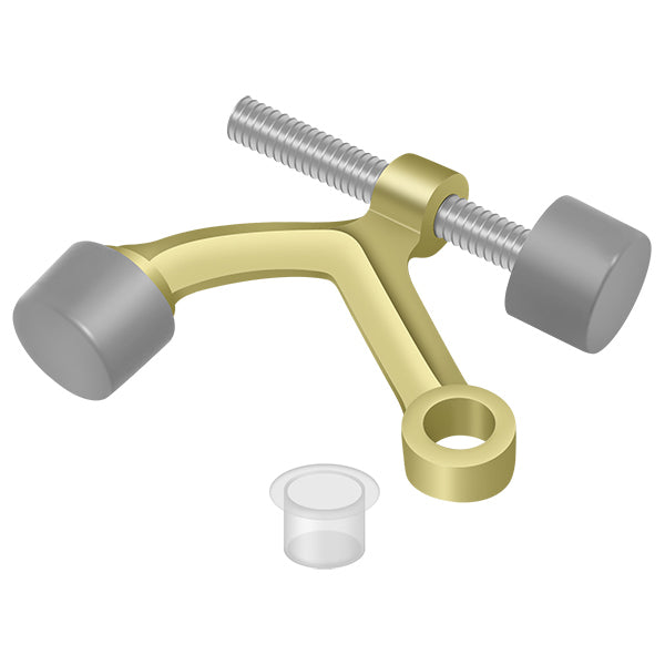 HP70U3-UNL Hinge Pin Door Stop - Unlacquered Brass