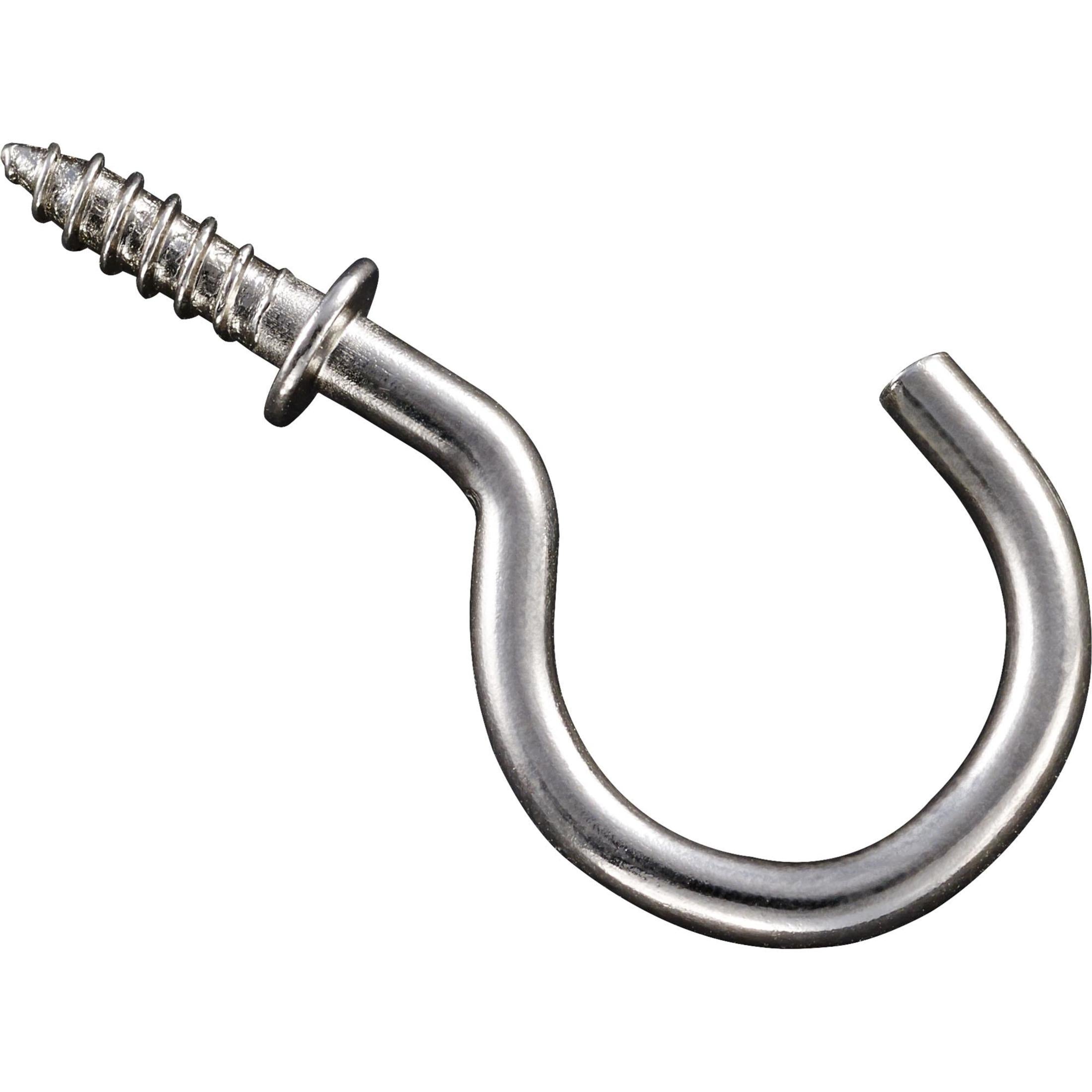 National Hardware - N119-730 DPB2023 1" Cup Hooks in Nickel, 30 pack
