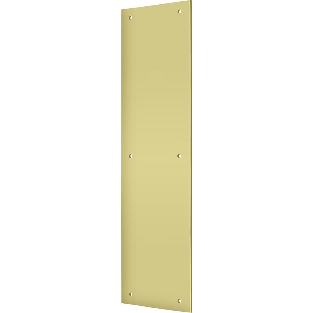 PP3515U3 3-1/2" x 15" Push Plate - Polished Brass