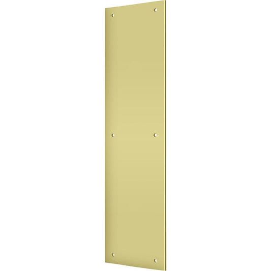 PP3515U3 3-1/2" x 15" Push Plate - Polished Brass
